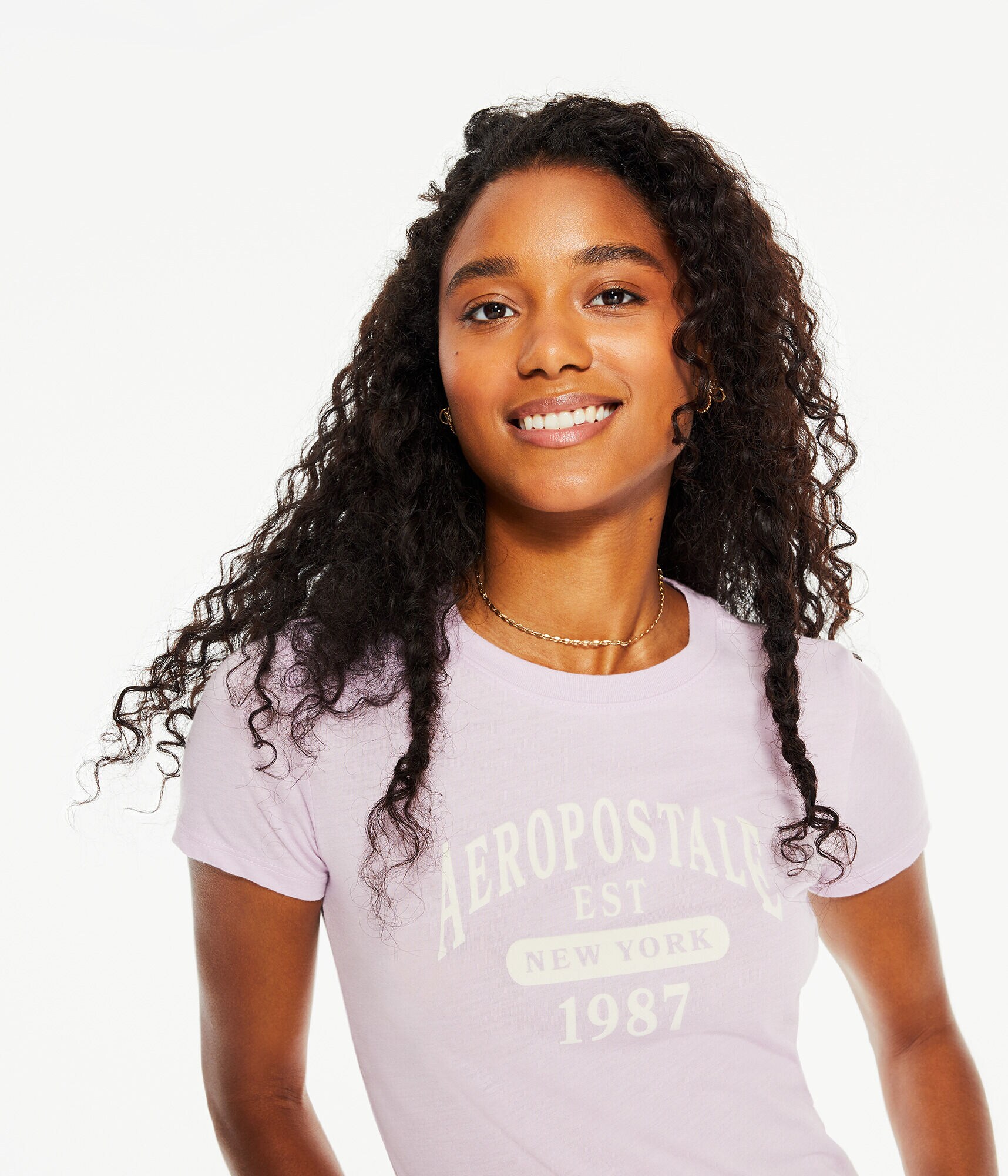 Aeropostale New York Flocked Graphic Tee