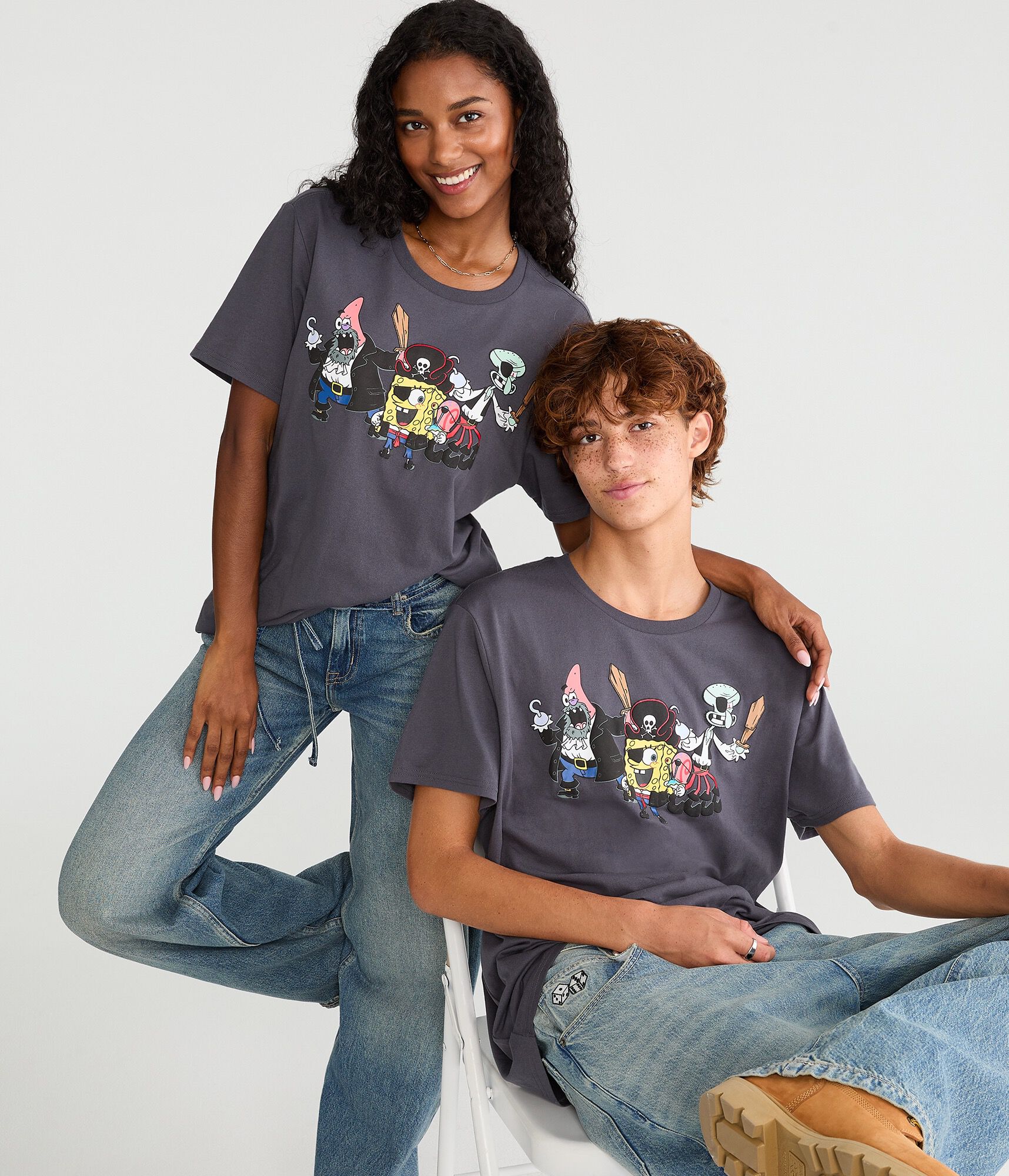 SpongeBob x Aero Pirate Friends Relaxed Graphic Tee