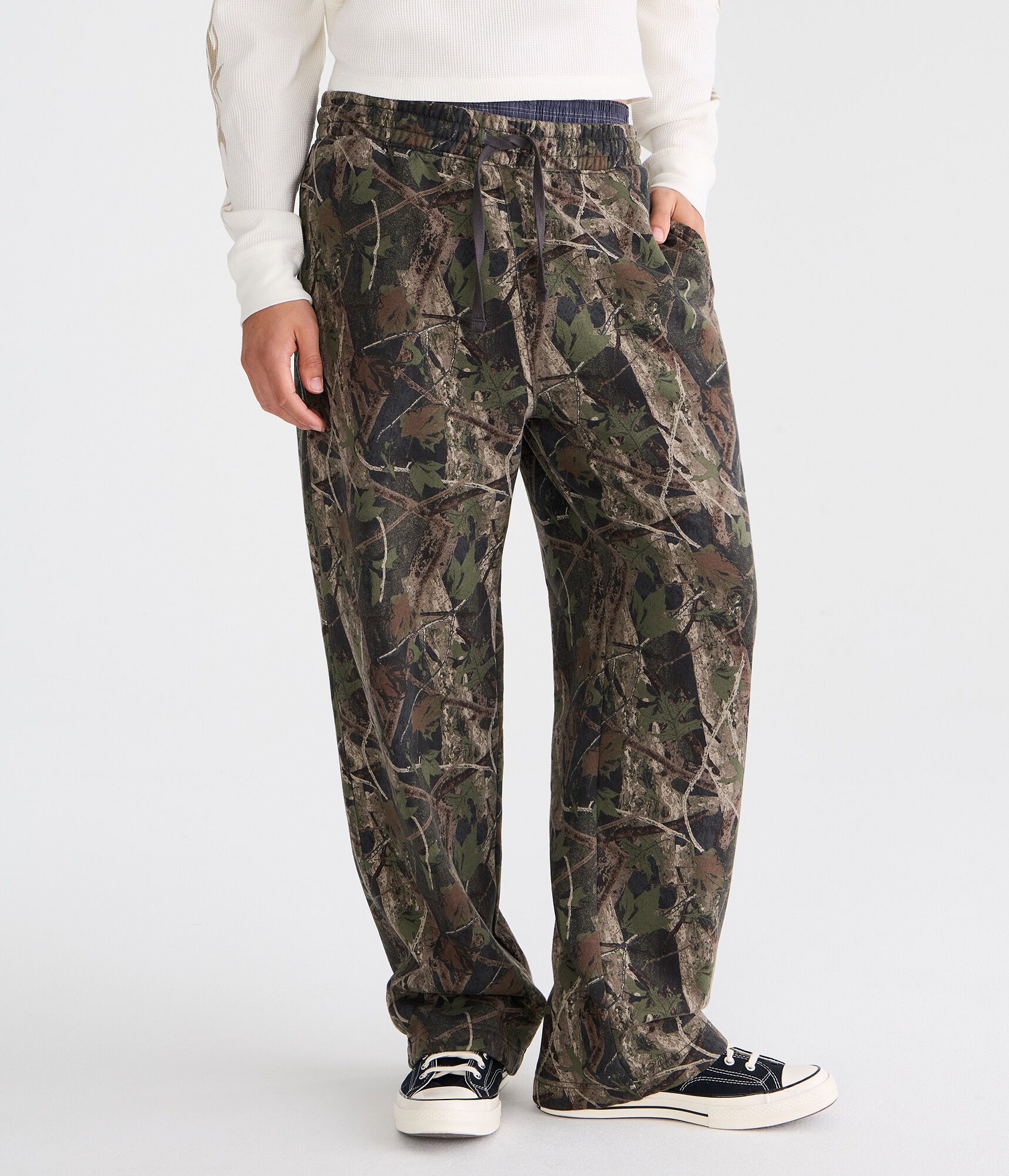 Cloud Soft Forest Camo Baggy Sweatpants