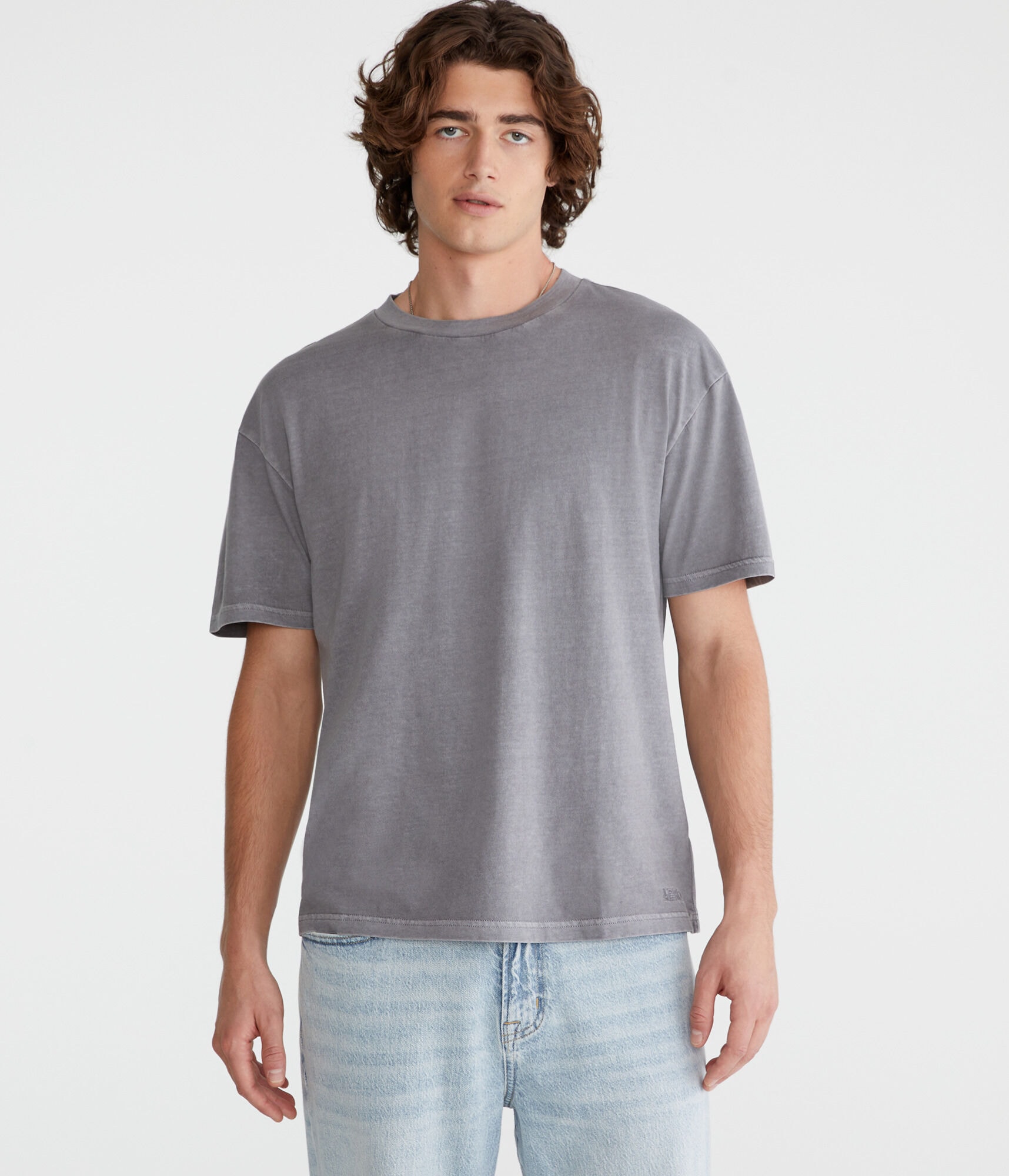 Tonal Logo Relaxed Fit Crew Tee