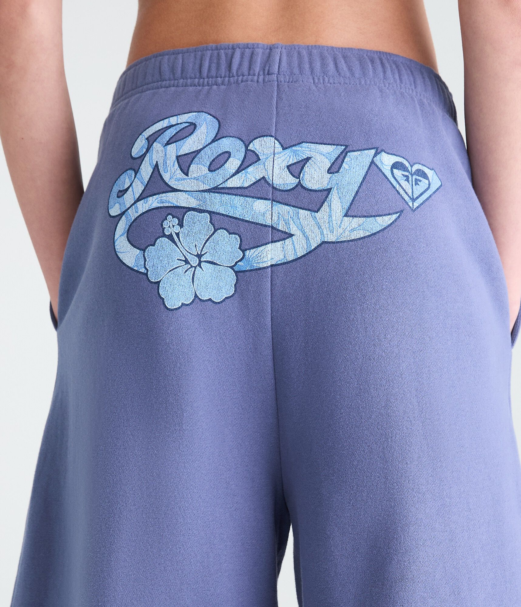 Roxy Script Logo Mid-Rise Fleece Bermuda Shorts