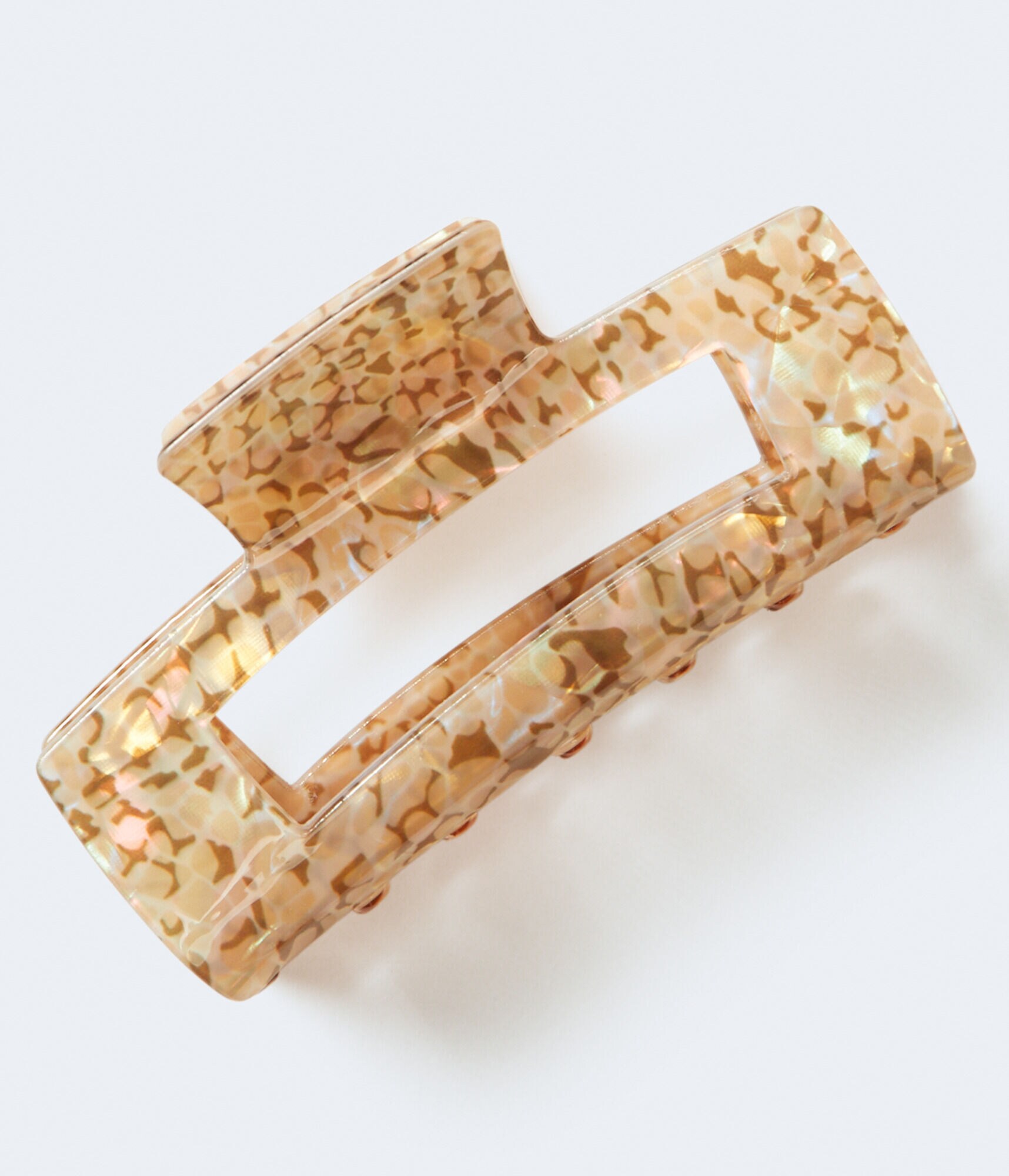 Snake Print Open Claw Hair Clip