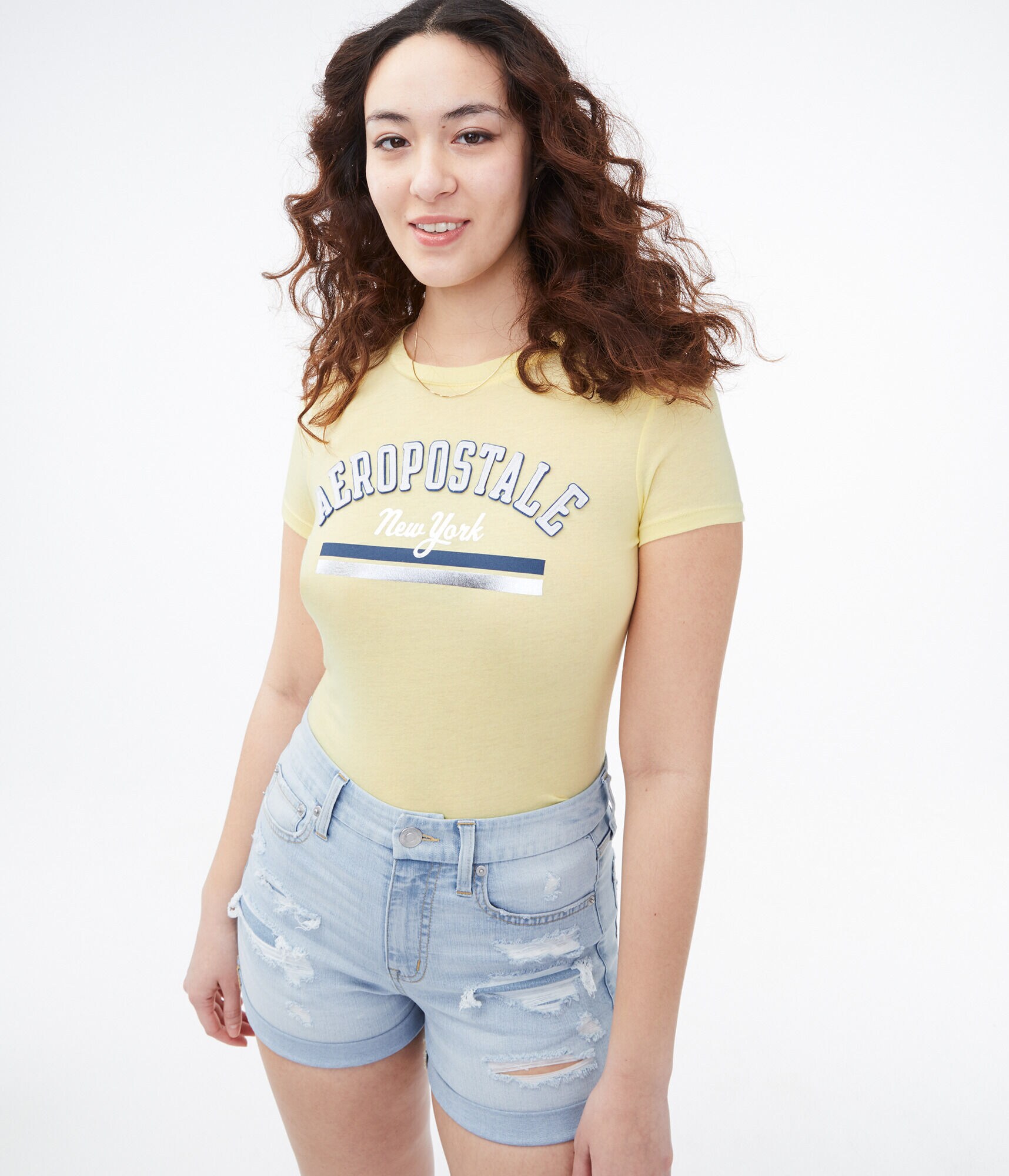 Aeropostale New York Stripe Graphic Tee