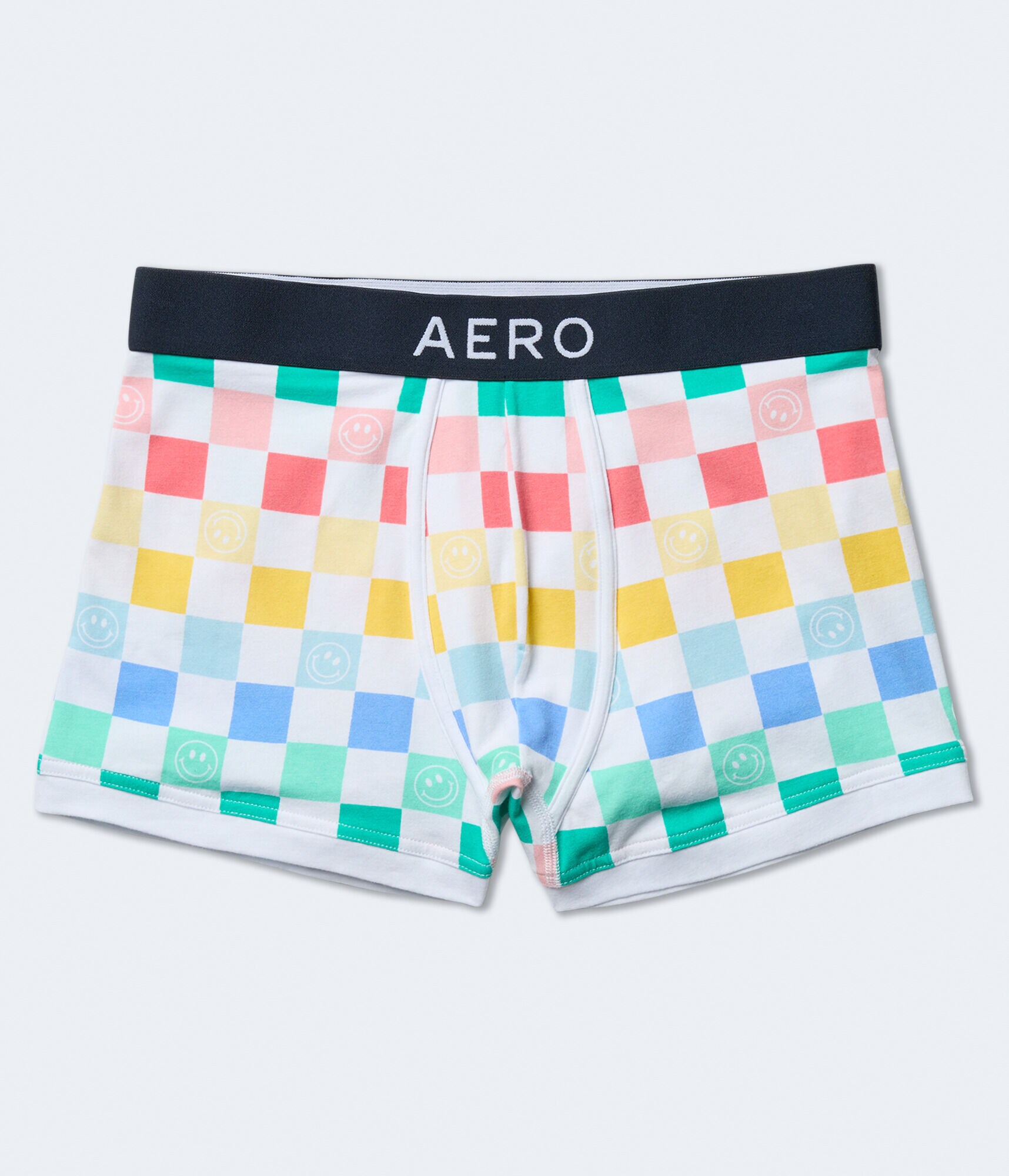 Smiley Checker Knit Trunks