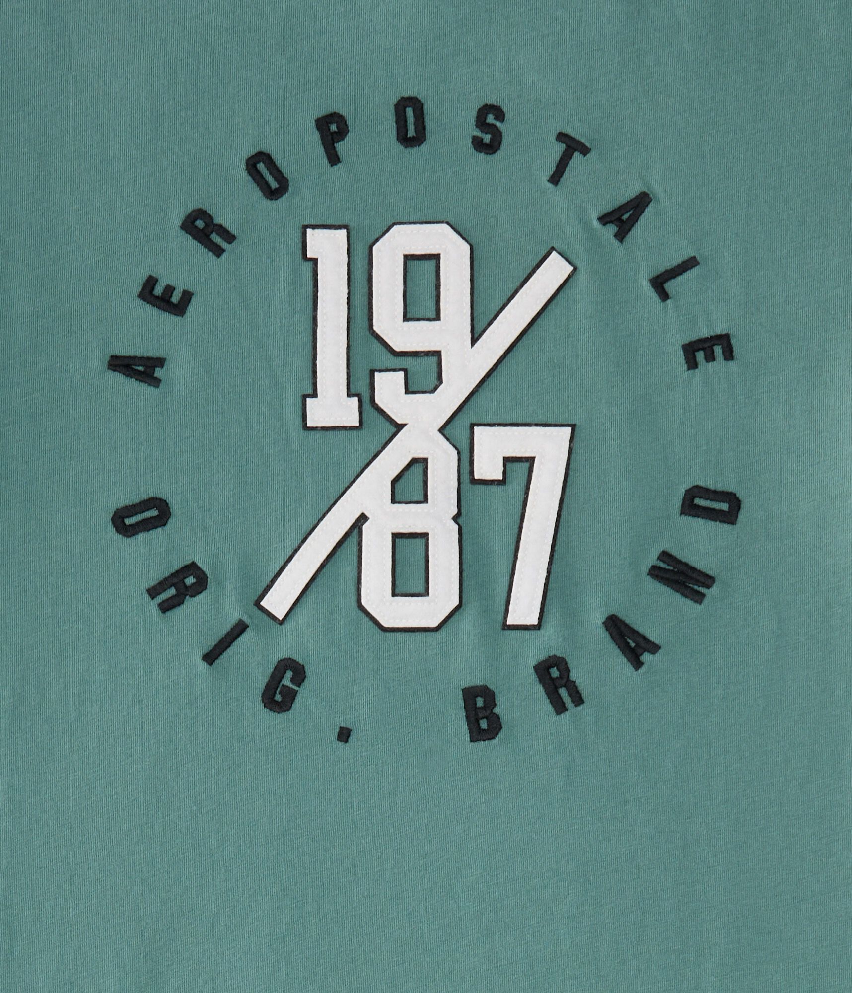 Aeropostale 1987 Circle Appliqu&eacute; Graphic Tee