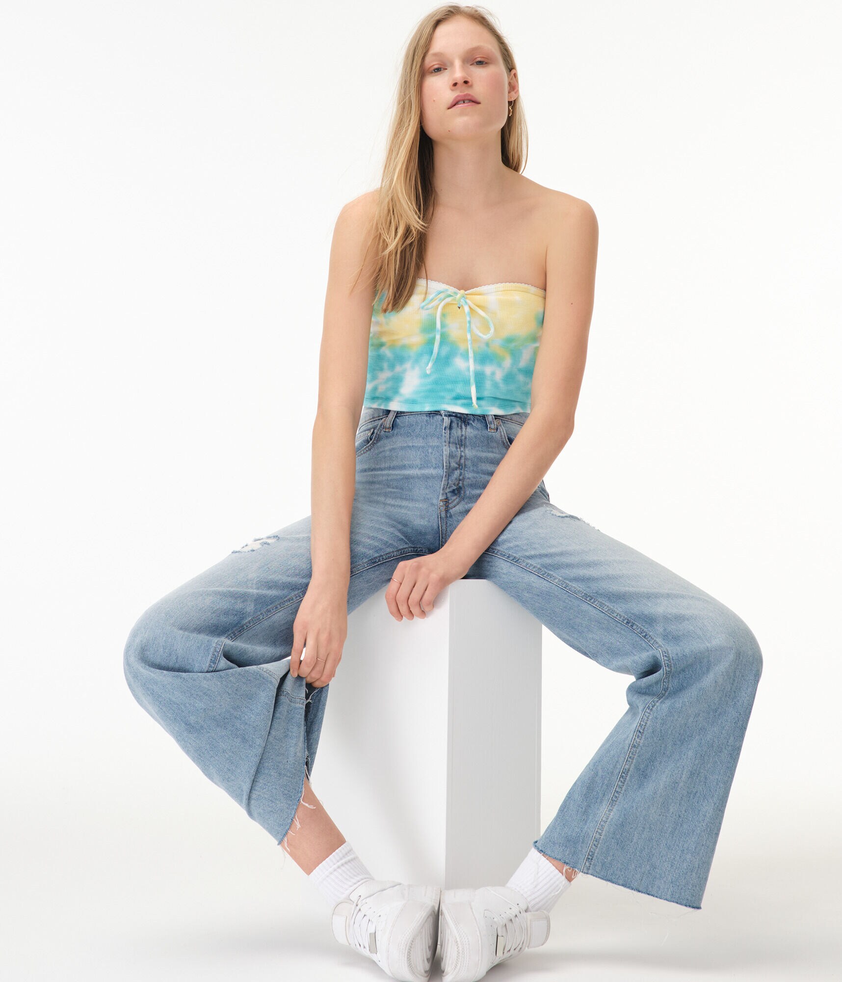 Tie-Dye Convertible Halter/Tube Top