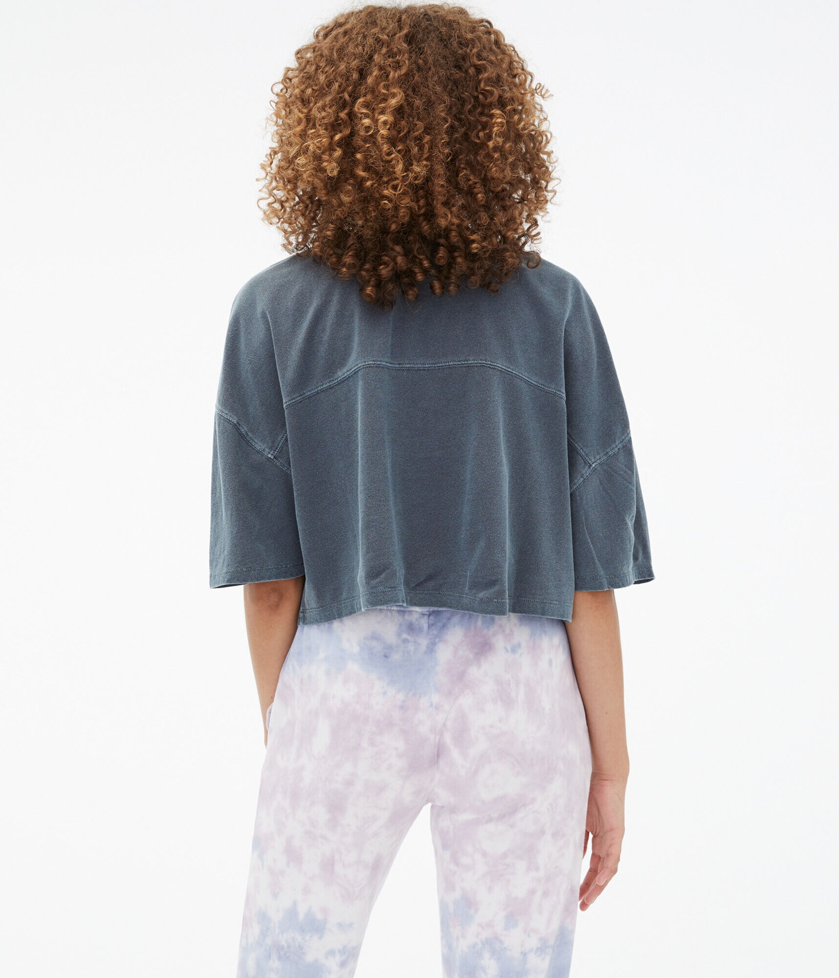 Washed Cropped Boyfriend Crew Tee