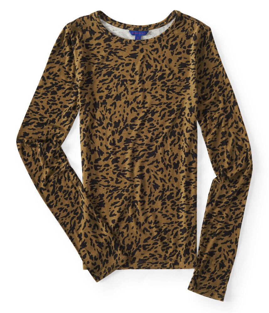Long Sleeve Animal Print Layering Tee