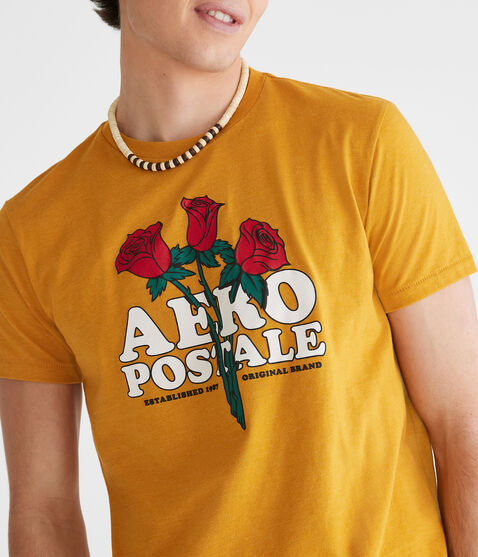 Aeropostale Rose Trio Graphic Tee Aeropostale Rose Trio Graphic Tee