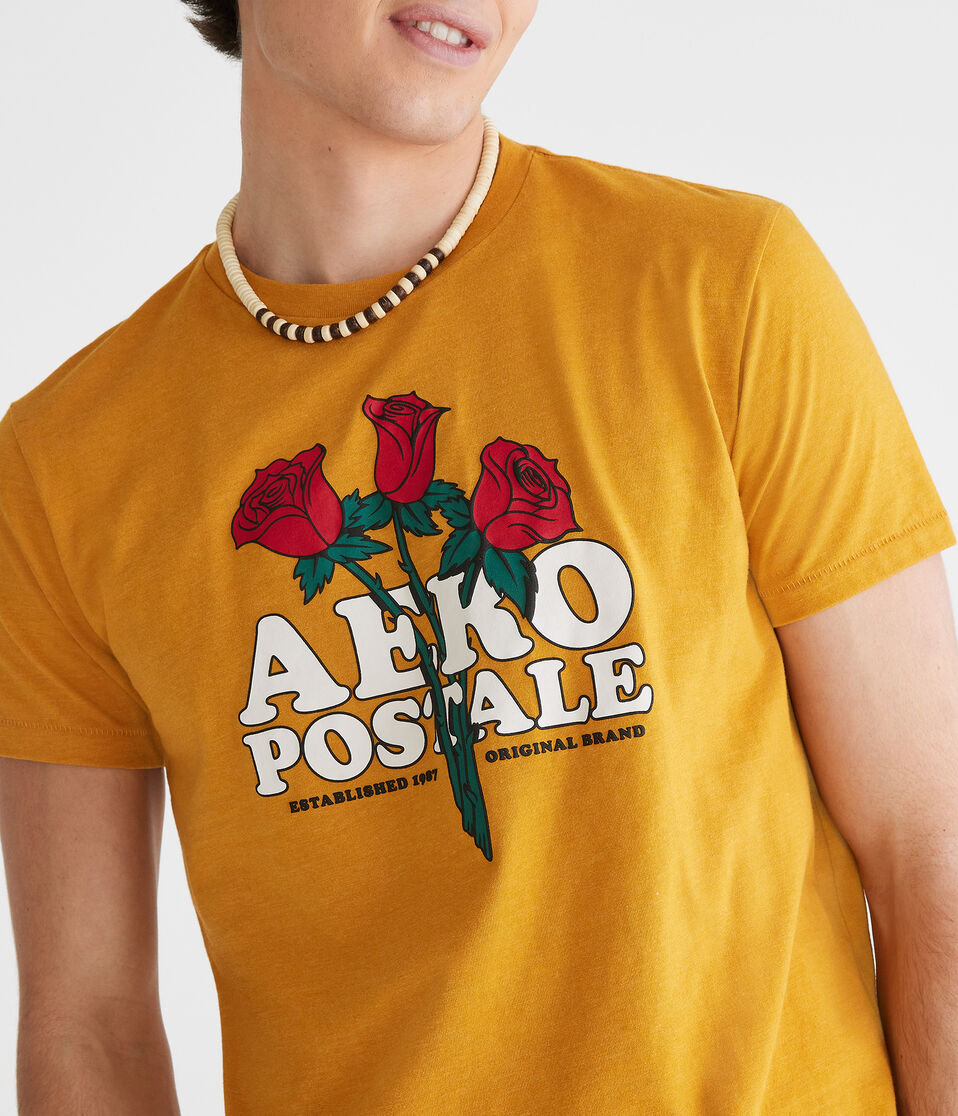 Aeropostale Rose Trio Graphic Tee