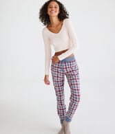 Plaid Polyfleece Sleep Joggers