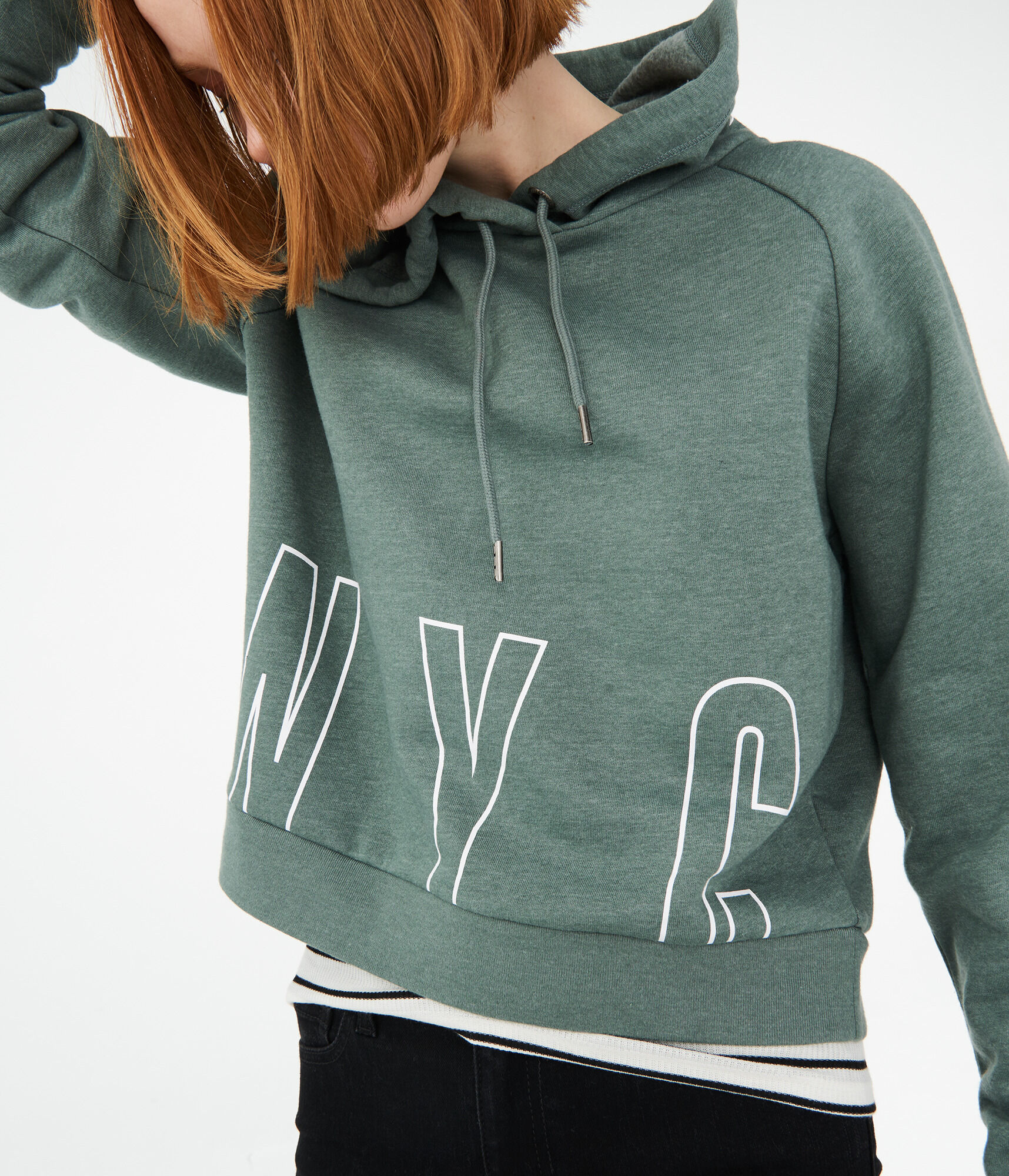 Block Letter NYC Pullover Hoodie