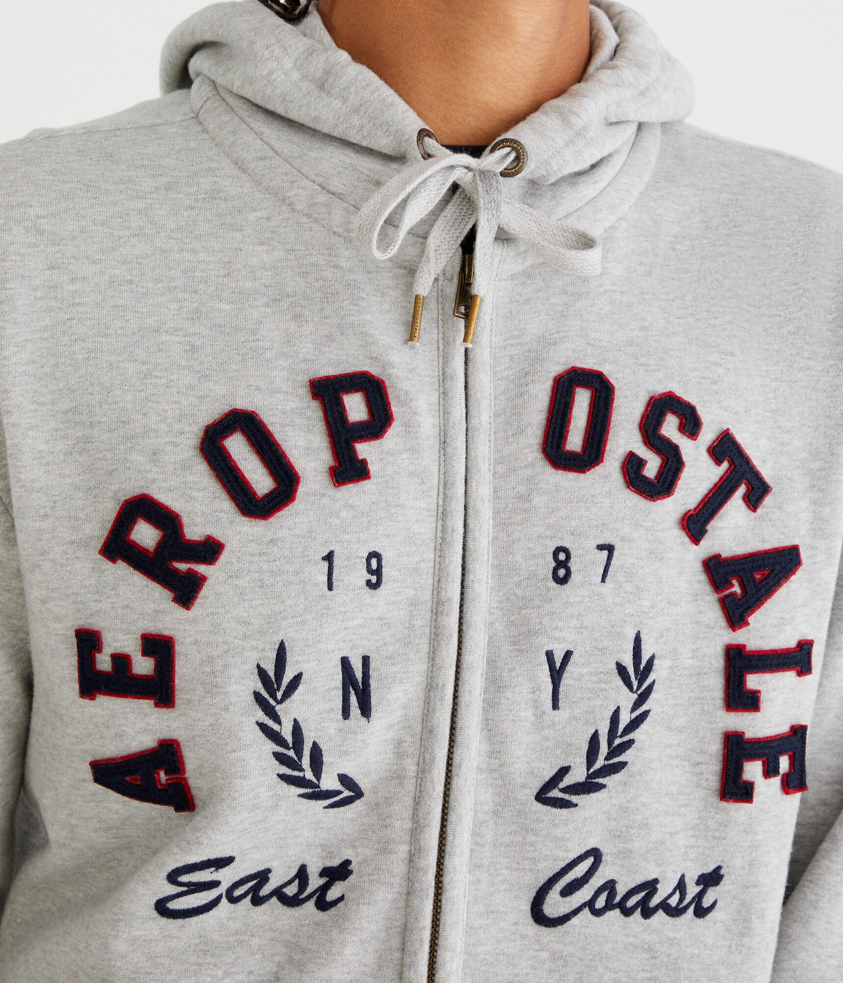 Aeropostale 1987 East Coast Full-Zip Hoodie