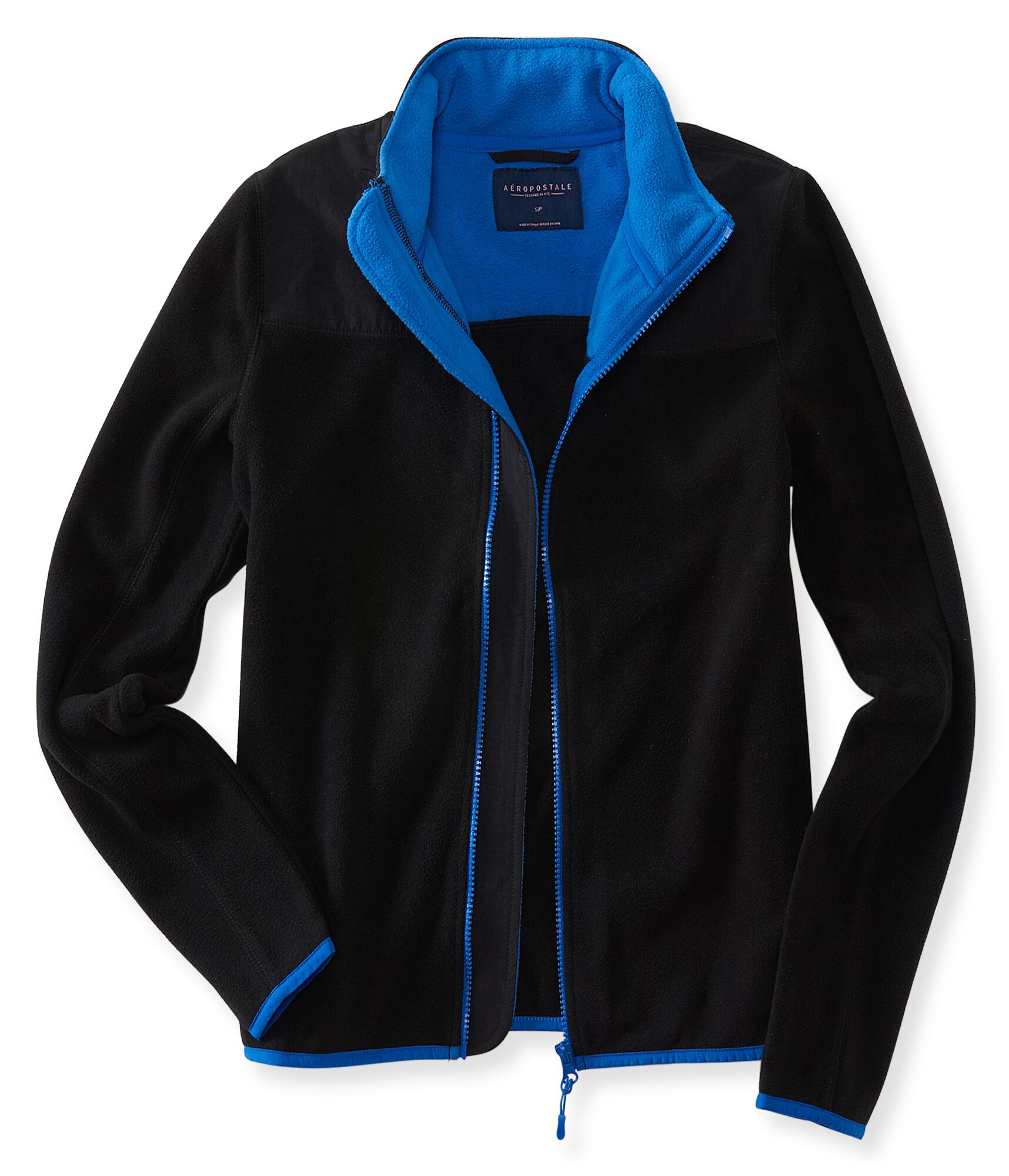 Solid Full-Zip Fleece Jacket