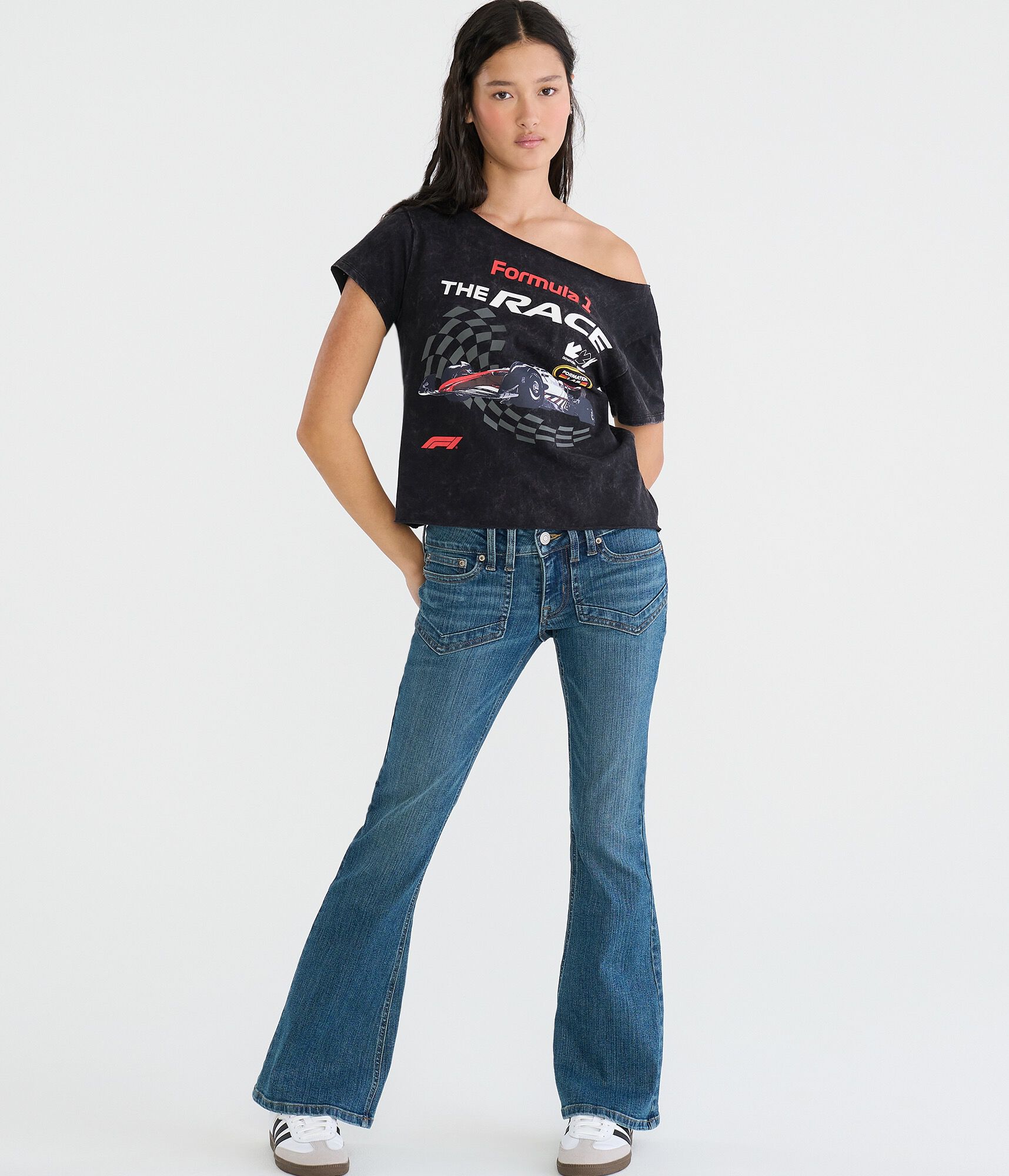 Formula 1&reg; The Race Off-The-Shoulder Graphic Tee