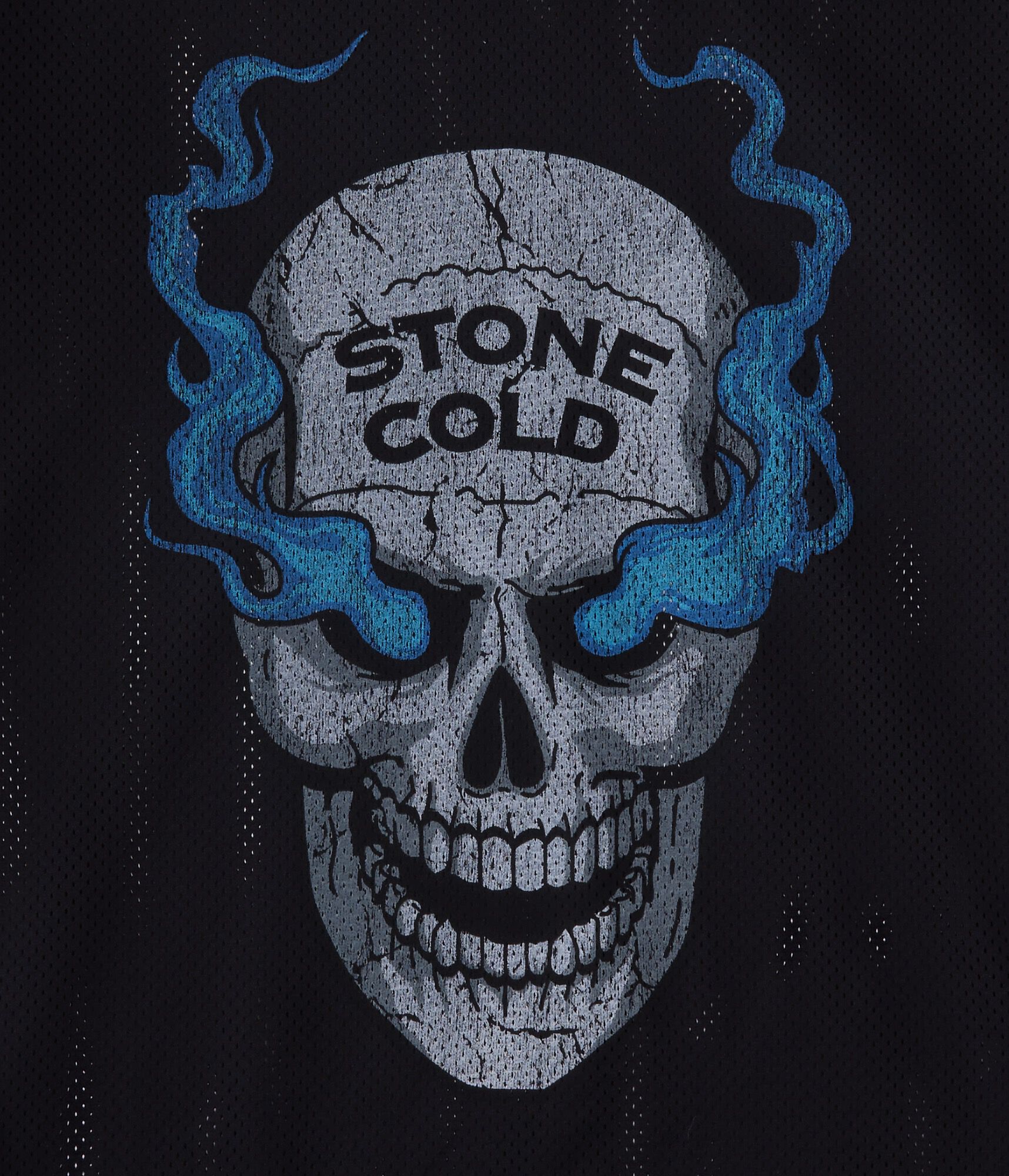 WWE Stone Cold V-Neck Relaxed Mesh Top