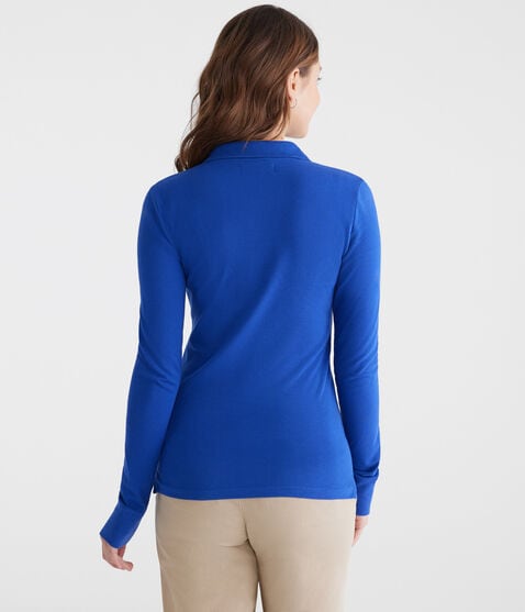 Long Sleeve Uniform Piqué Polo Long Sleeve Uniform Piqué Polo