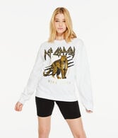 Def Leppard Nine Lives Oversized Crew Sweatshirt