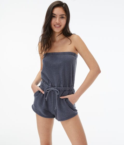 Strapless Fleece Romper