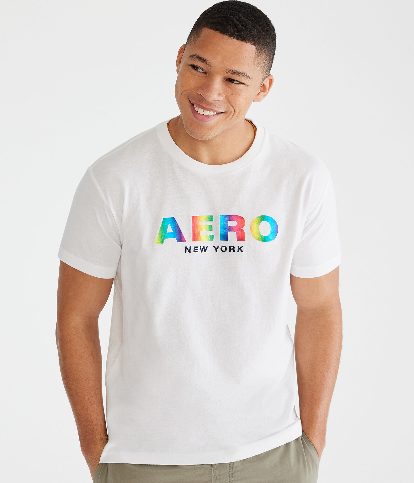 Aero Rainbow Foil Pride Graphic Tee