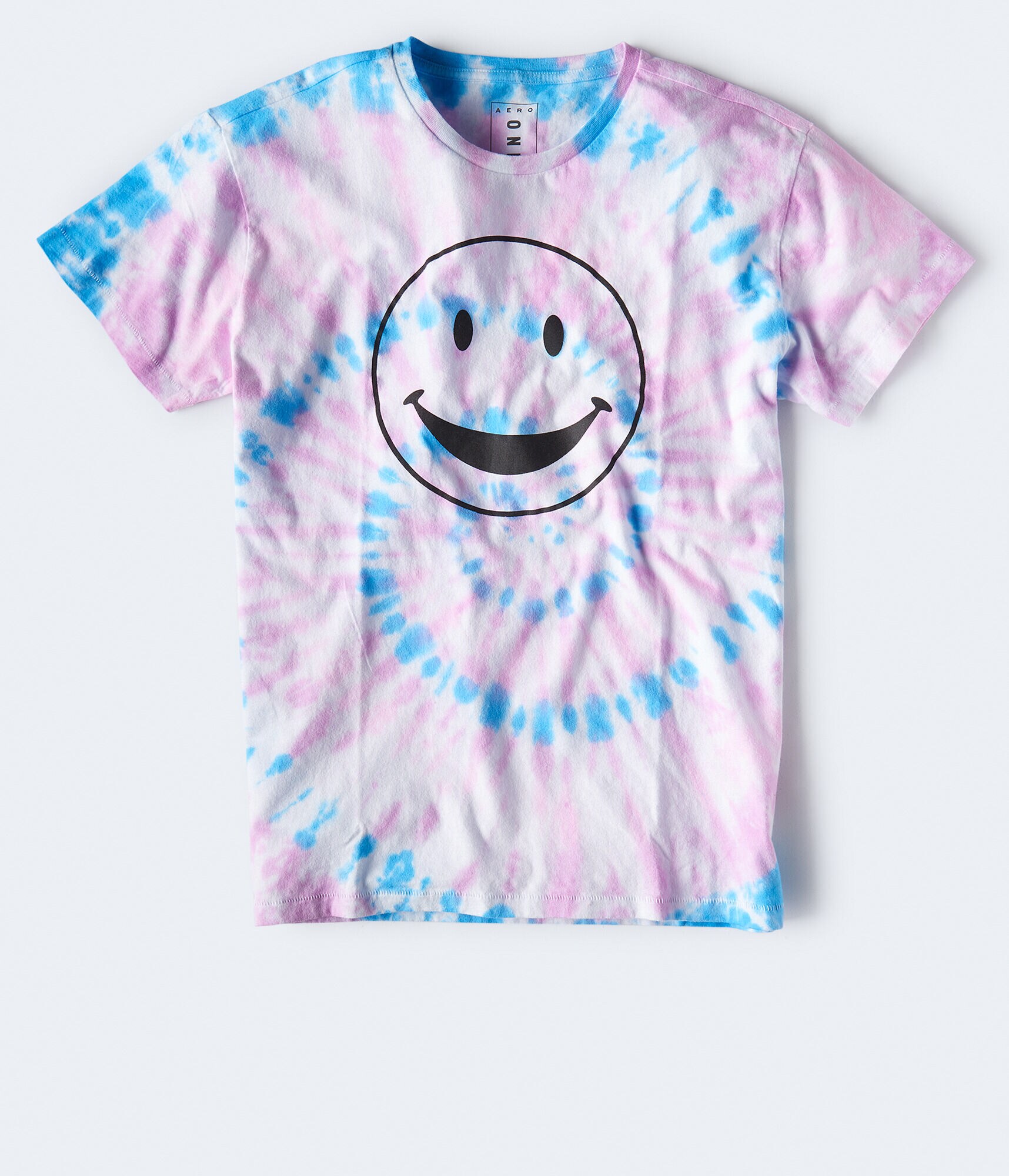 Aero One Tie-Dye Happy Face Graphic Tee