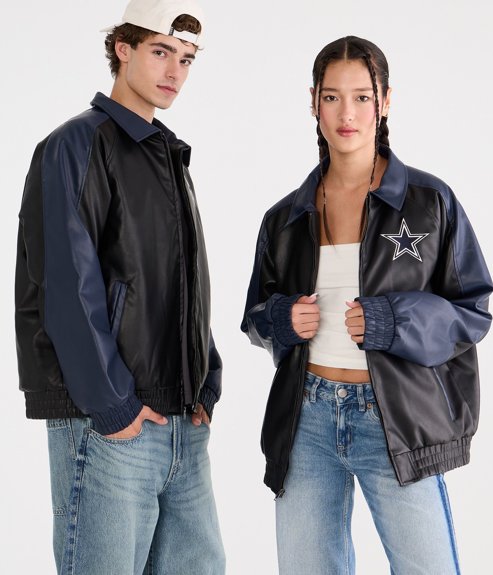 Dallas Cowboys Faux Leather Full-Zip Jacket
