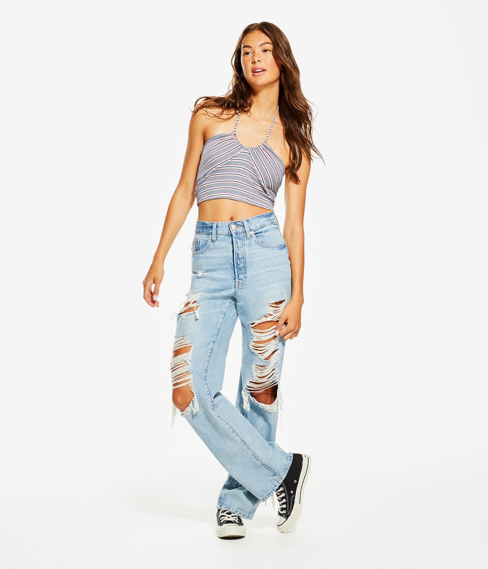 Striped Multiway Crop Top