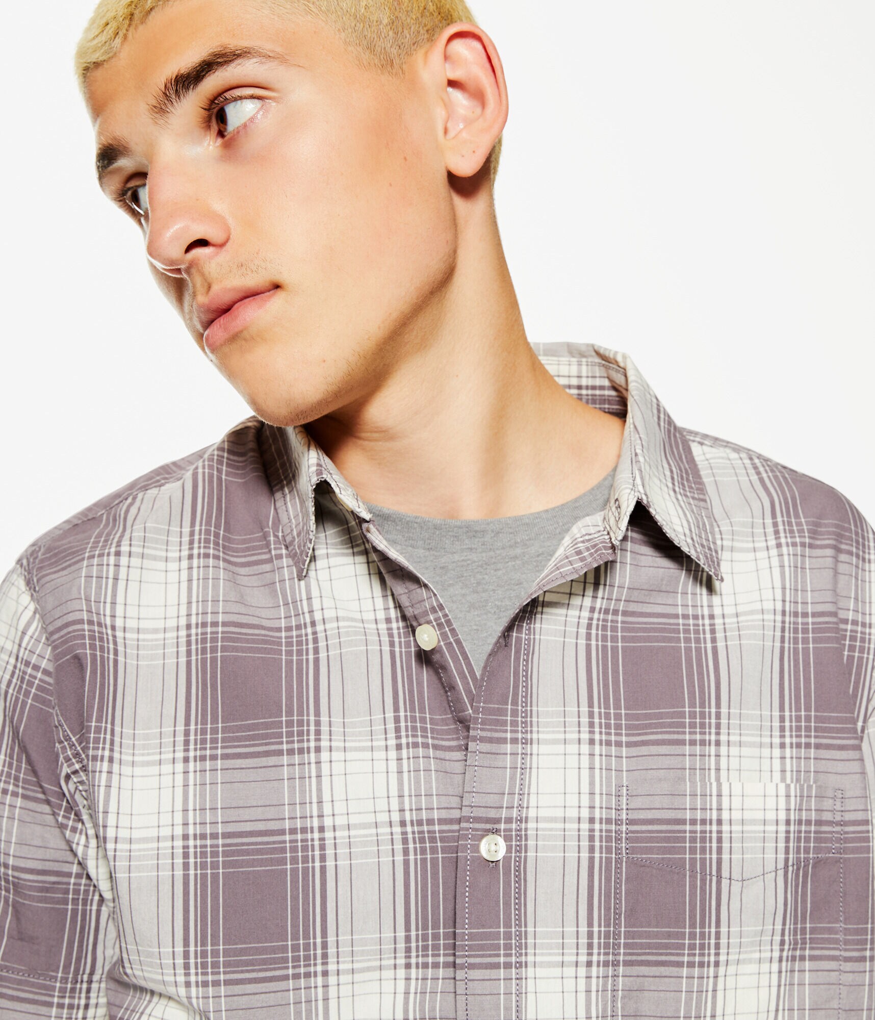 Relaxed Plaid Button-Down Shirt