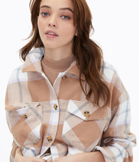 Plaid Flannel Shacket Plaid Flannel Shacket