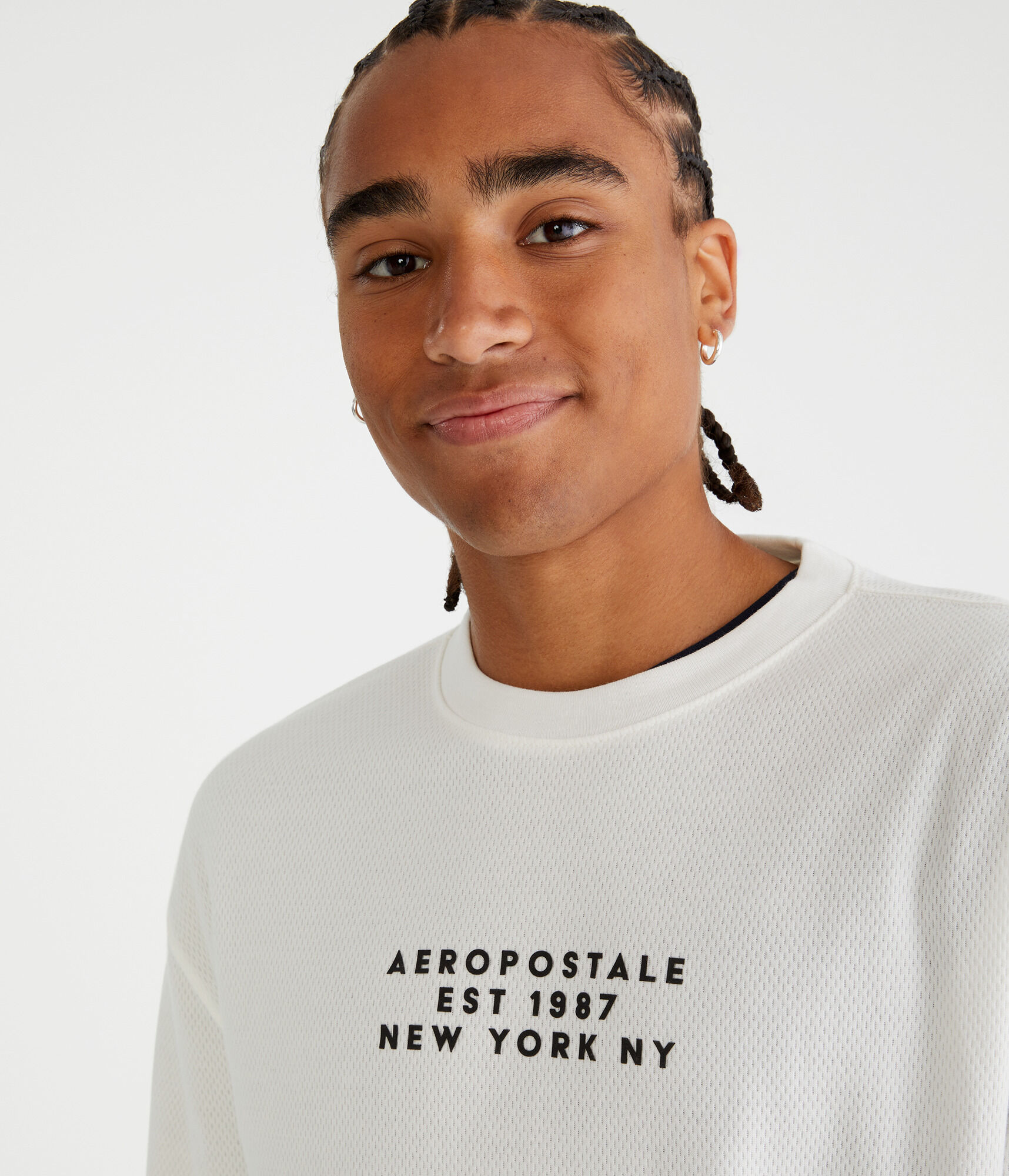 Long Sleeve Aeropostale 1987 Thermal Crew Tee