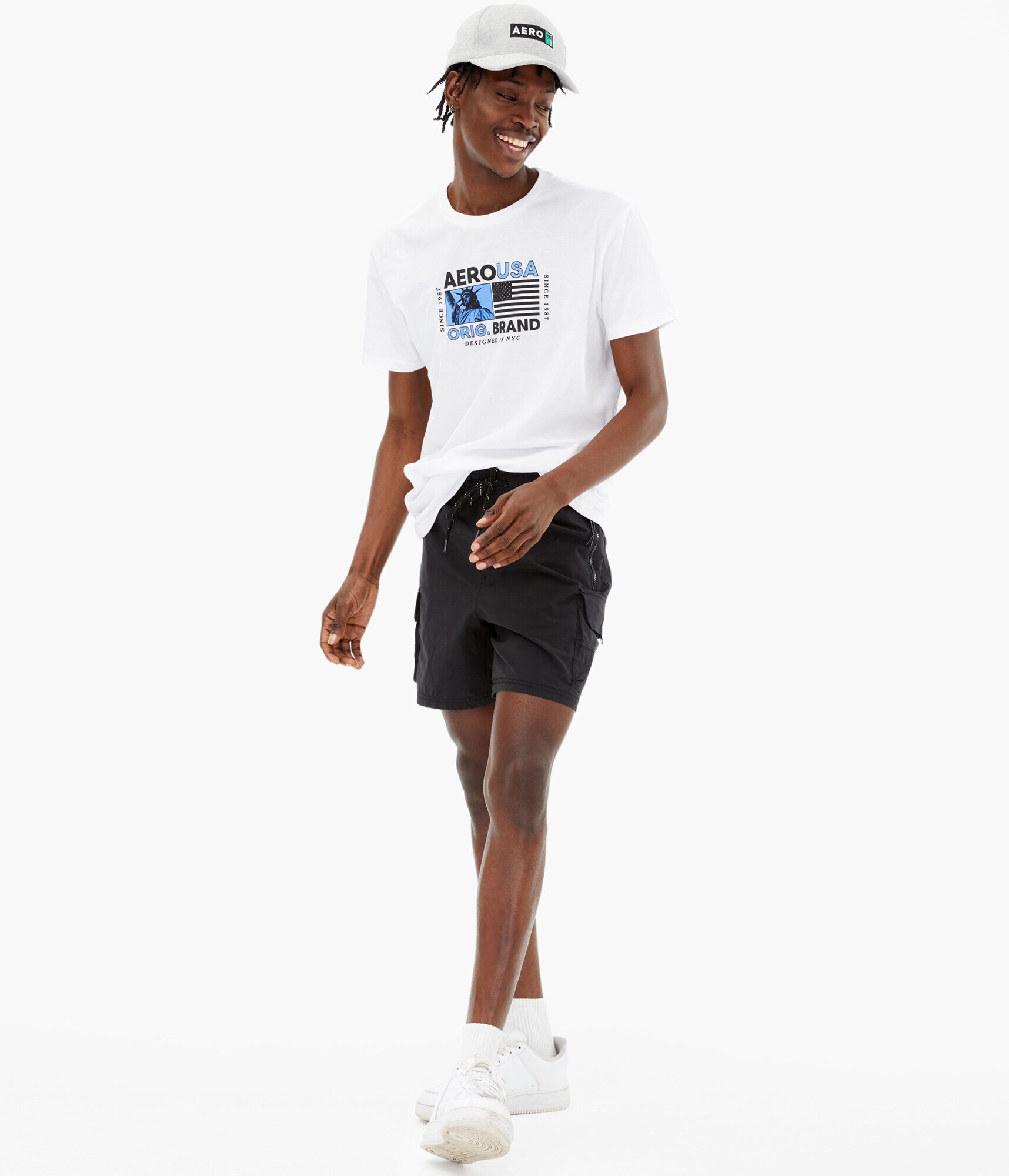 Aero USA Liberty Flag Graphic Tee