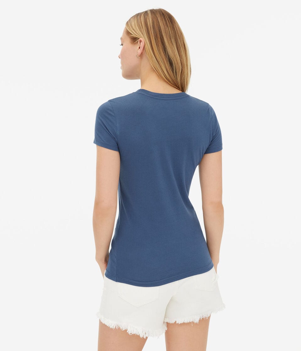 Aeropostale Ombré Crest Graphic Tee
