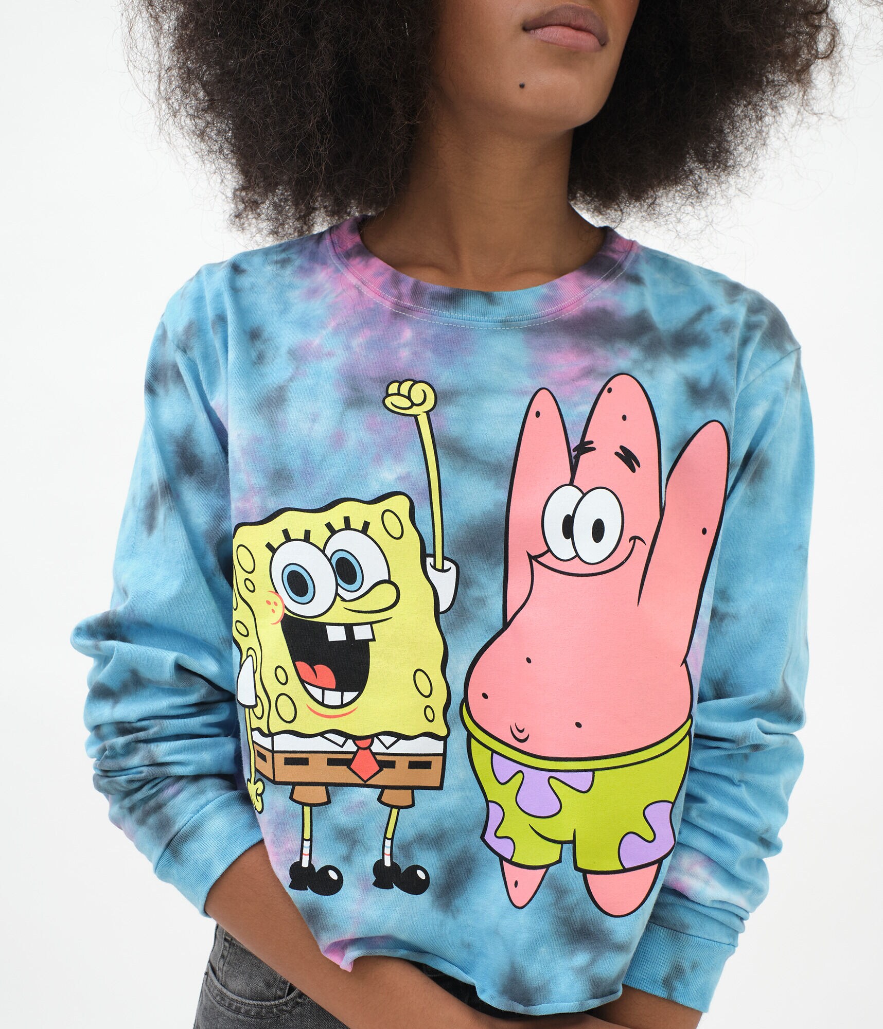 Spongebob and patrick tie dye shirt clearance