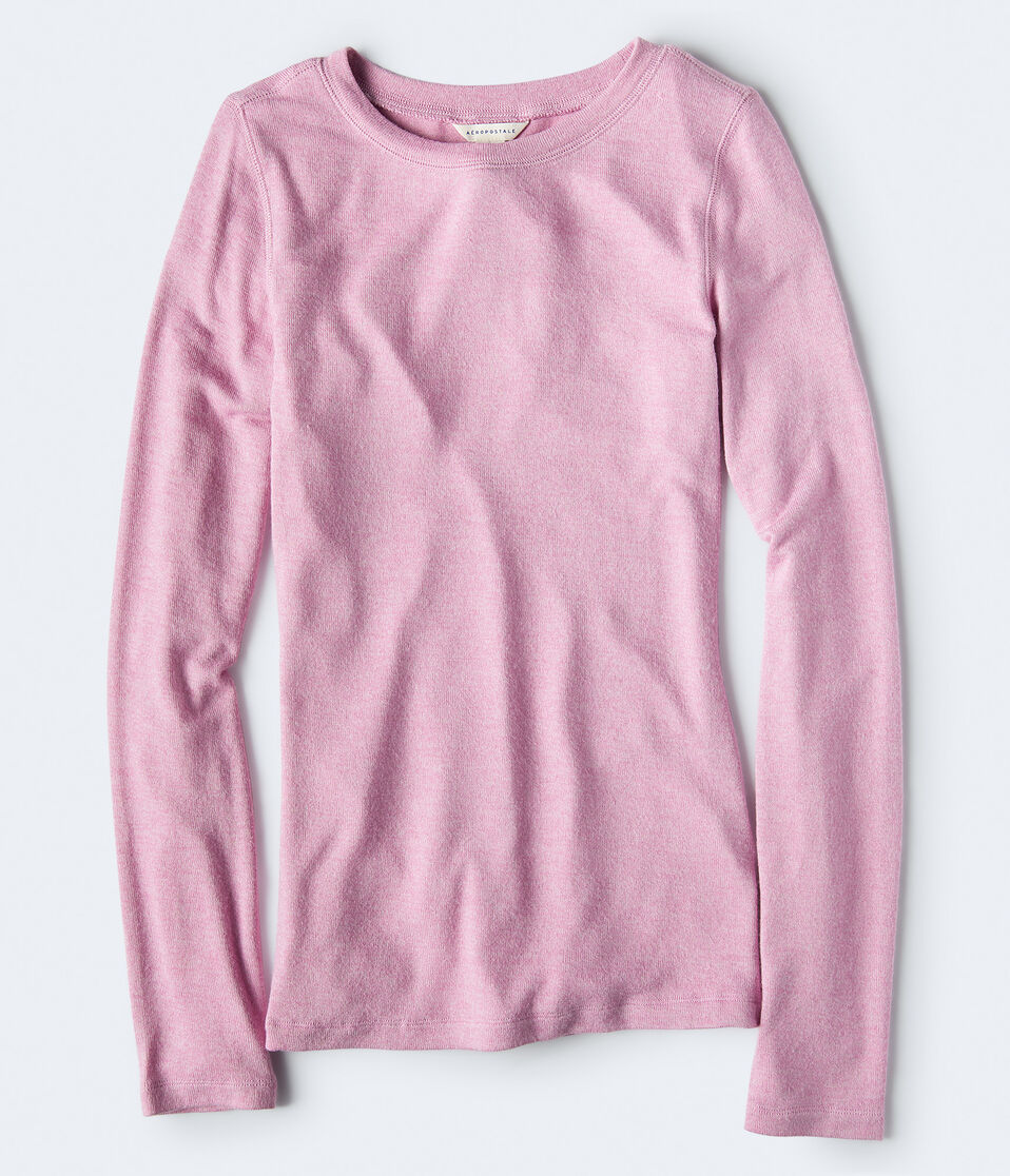 Long Sleeve Seriously Soft Solid Crew Top