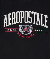 Aeropostale Laurel Logo Appliqué Graphic Tee