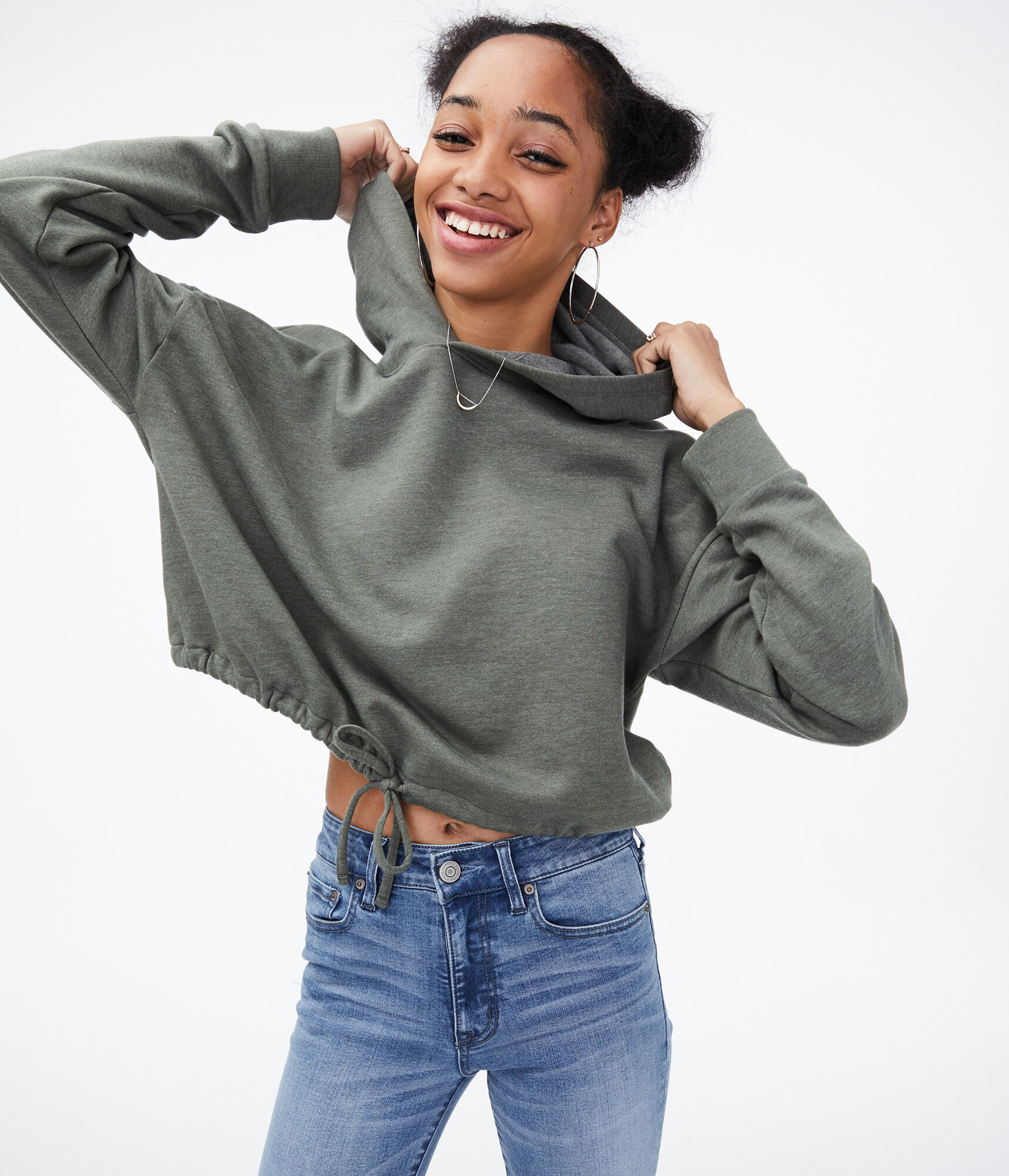 Cinchable Pullover Hoodie