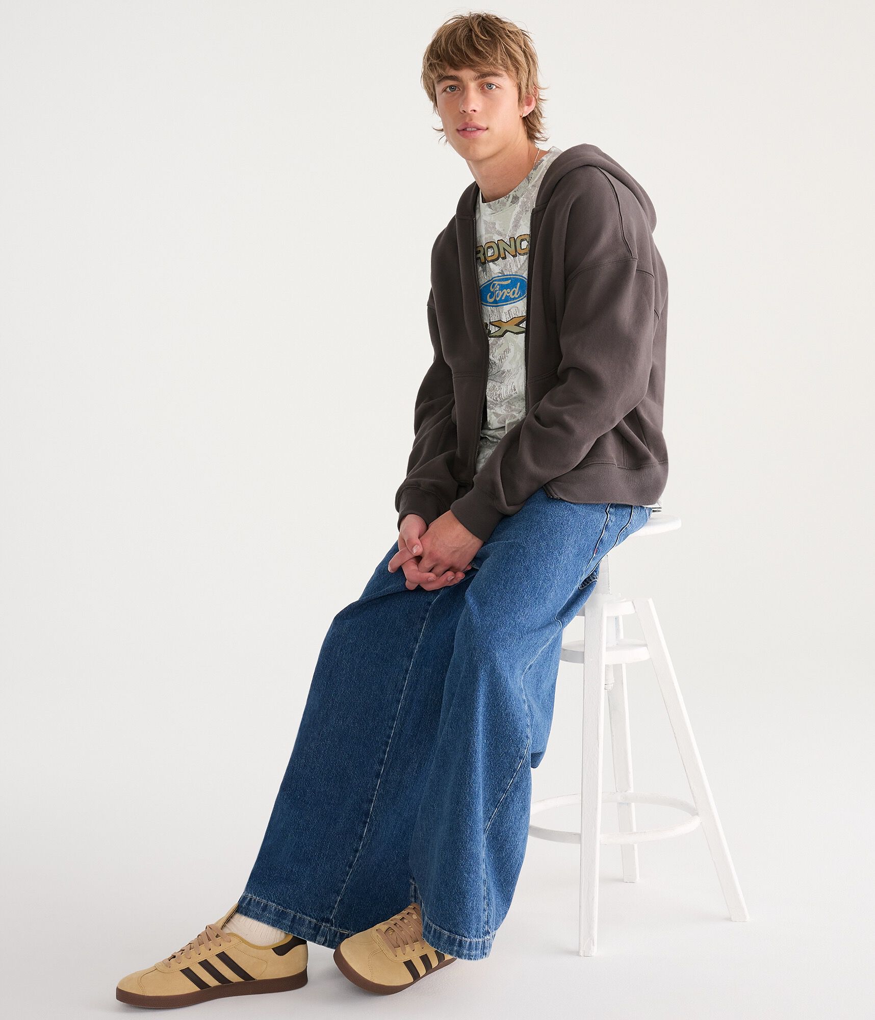 Cloud Soft Boxy Full-Zip Hoodie
