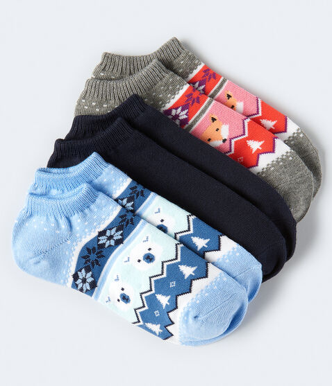 Fair Isle Critters Ankle Sock 3-Pack*** Fair Isle Critters Ankle Sock 3-Pack***