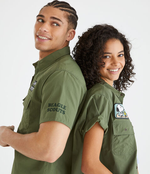 AERO | CAMP SNOOPY™ Canoe Patch Shirt AERO | CAMP SNOOPY™ Canoe Patch Shirt