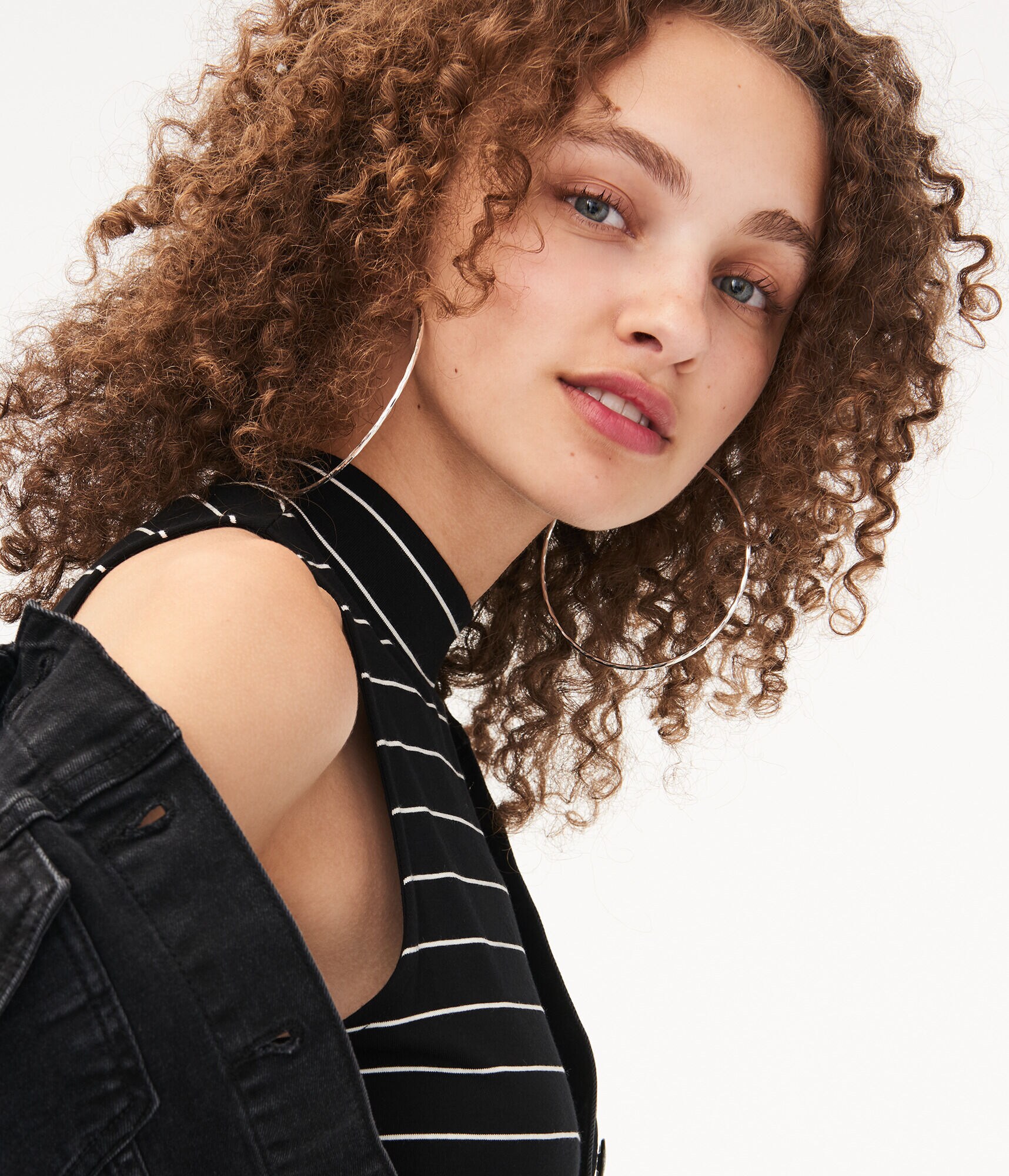 Seriously Soft Striped Mock-Neck Swing Dress