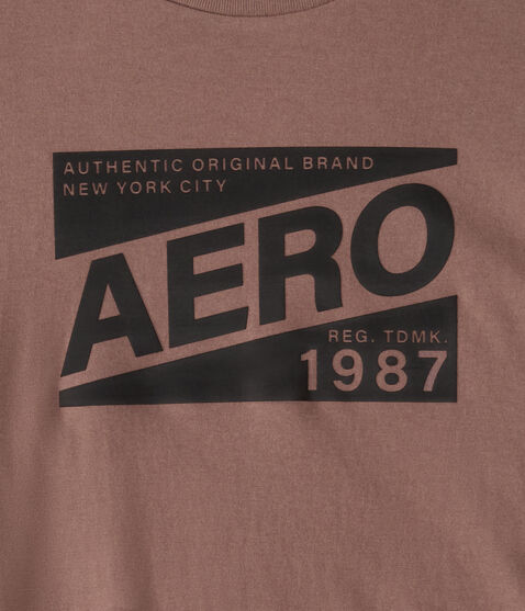 Aero 1987 Box Logo Graphic Tee Aero 1987 Box Logo Graphic Tee