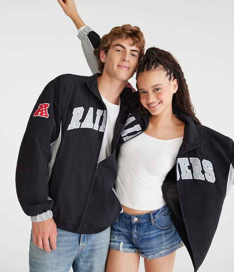 Las Vegas Raiders Full-Zip Track Jacket Las Vegas Raiders Full-Zip Track Jacket