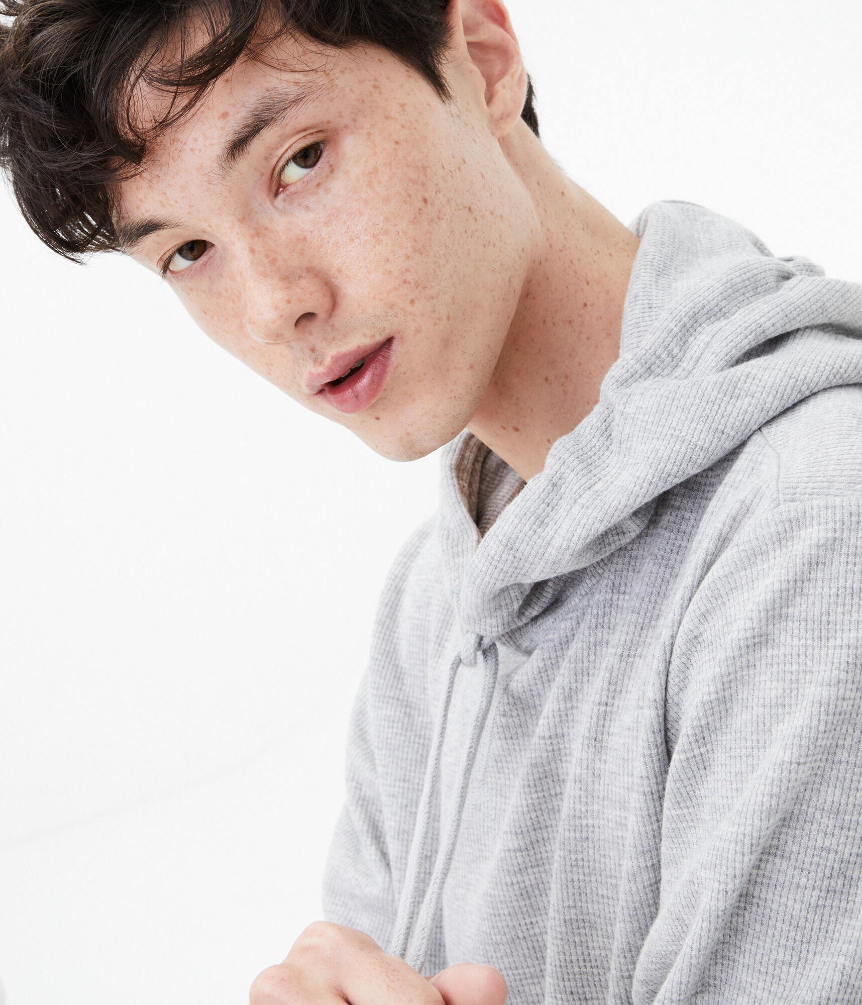 Long Sleeve Thermal Hooded Tee