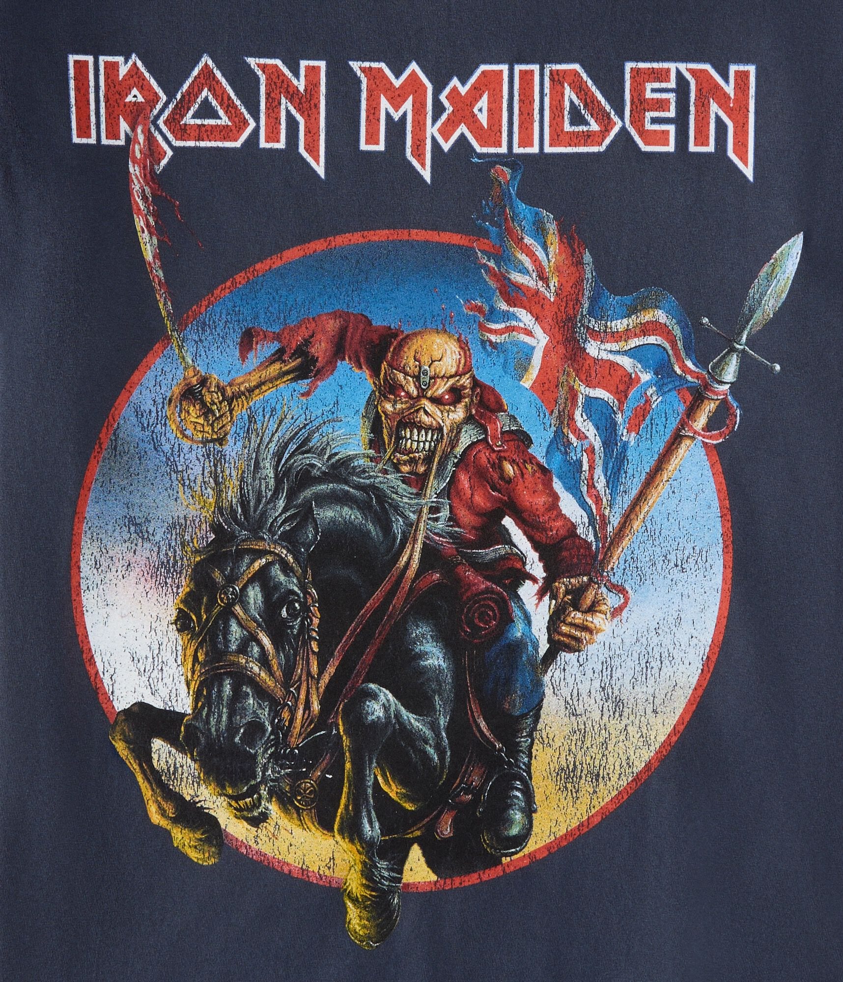 Iron Maiden Leaping Eddie Relaxed Graphic Tee