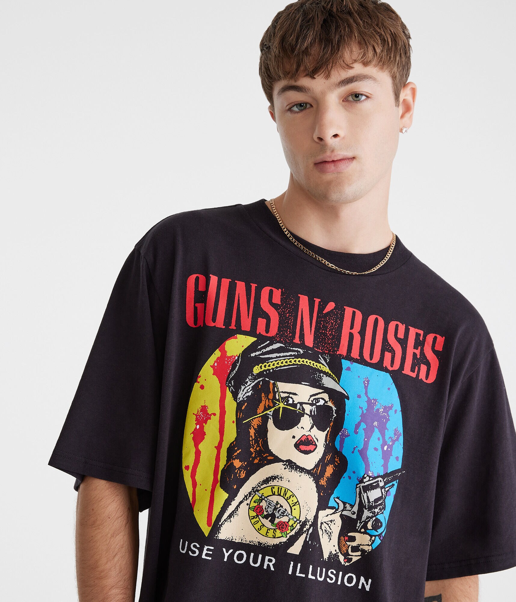 トップス Guns N' Roses Amazon.com: Guns N' Roses Official Vintage White Cross Tank Top