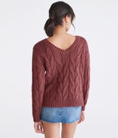 Wear 2 Ways Oversized Cable Sweater