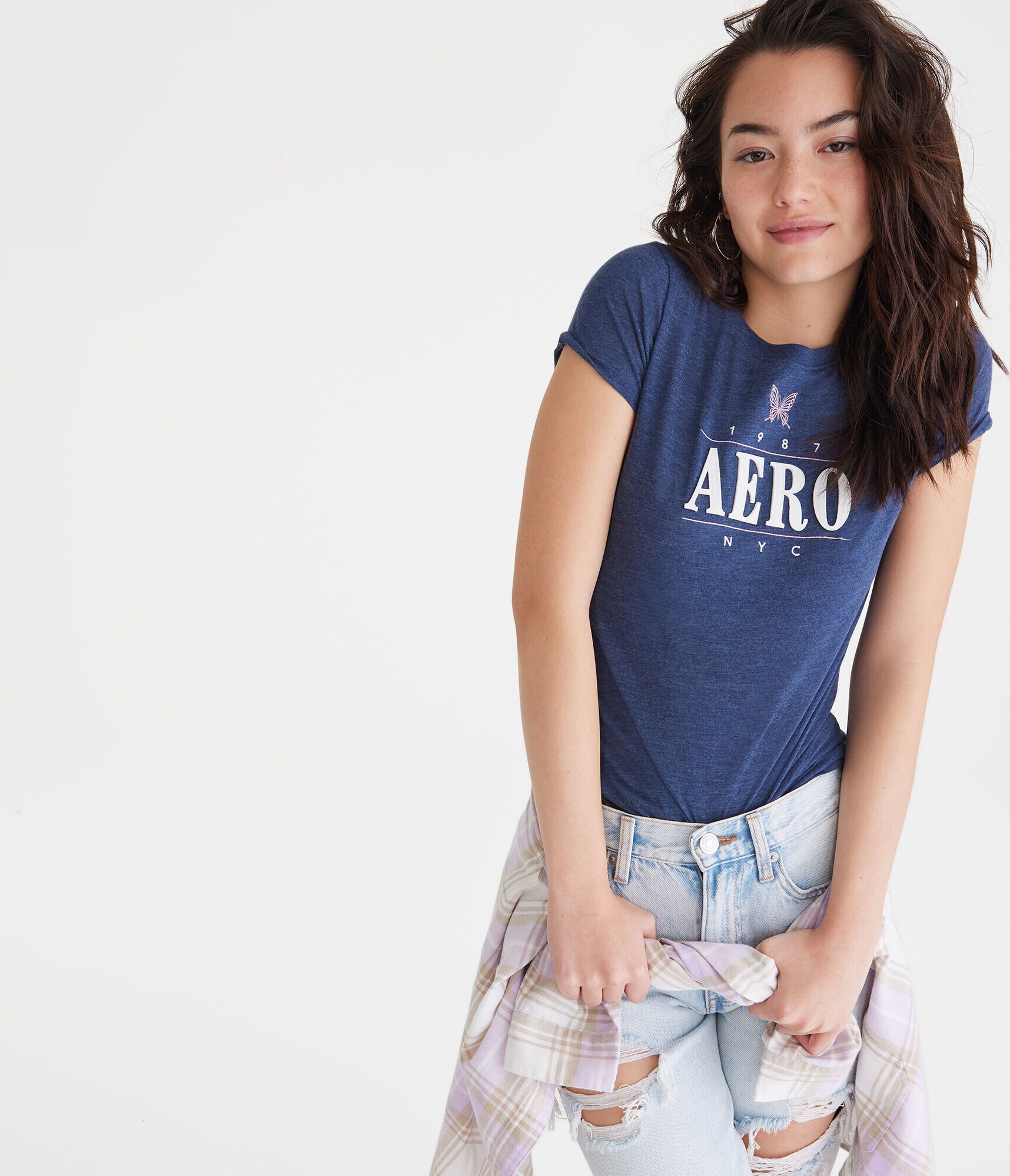 Aero Butterfly Appliqu&eacute; Graphic Tee