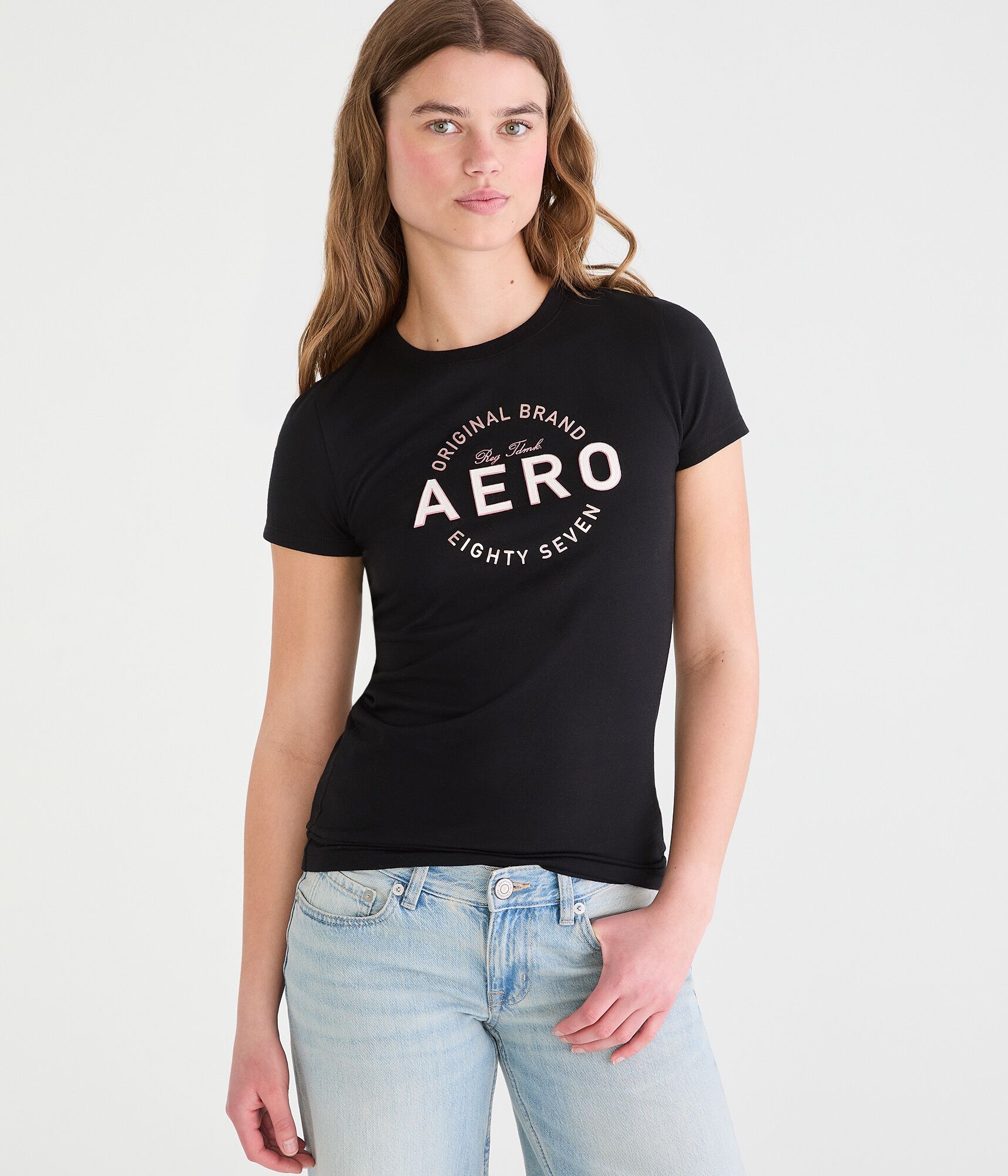 Aero Circle Appliqu&eacute; Graphic Tee