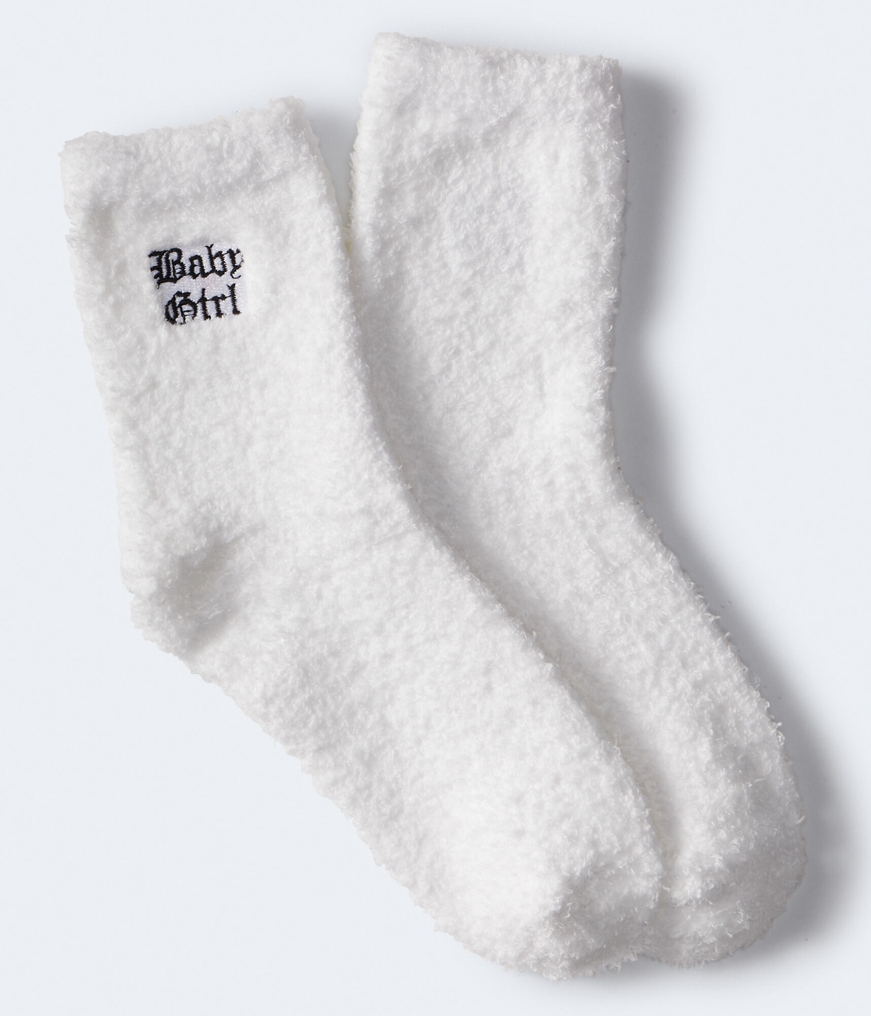 Baby Girl Fuzzy Short Crew Socks
