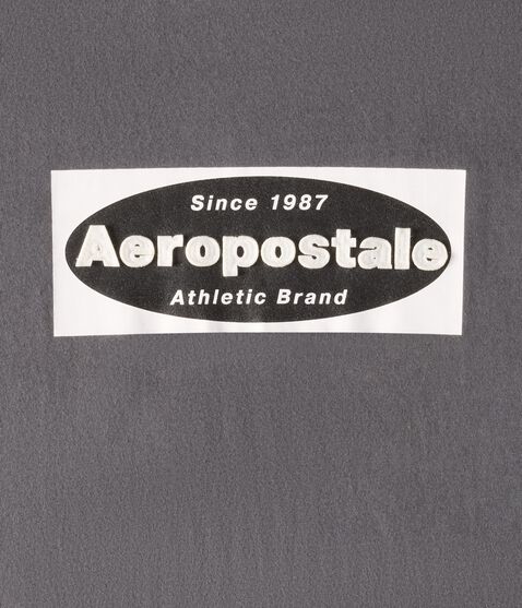 Aeropostale Box Logo Appliqué Graphic Tee Aeropostale Box Logo Appliqué Graphic Tee